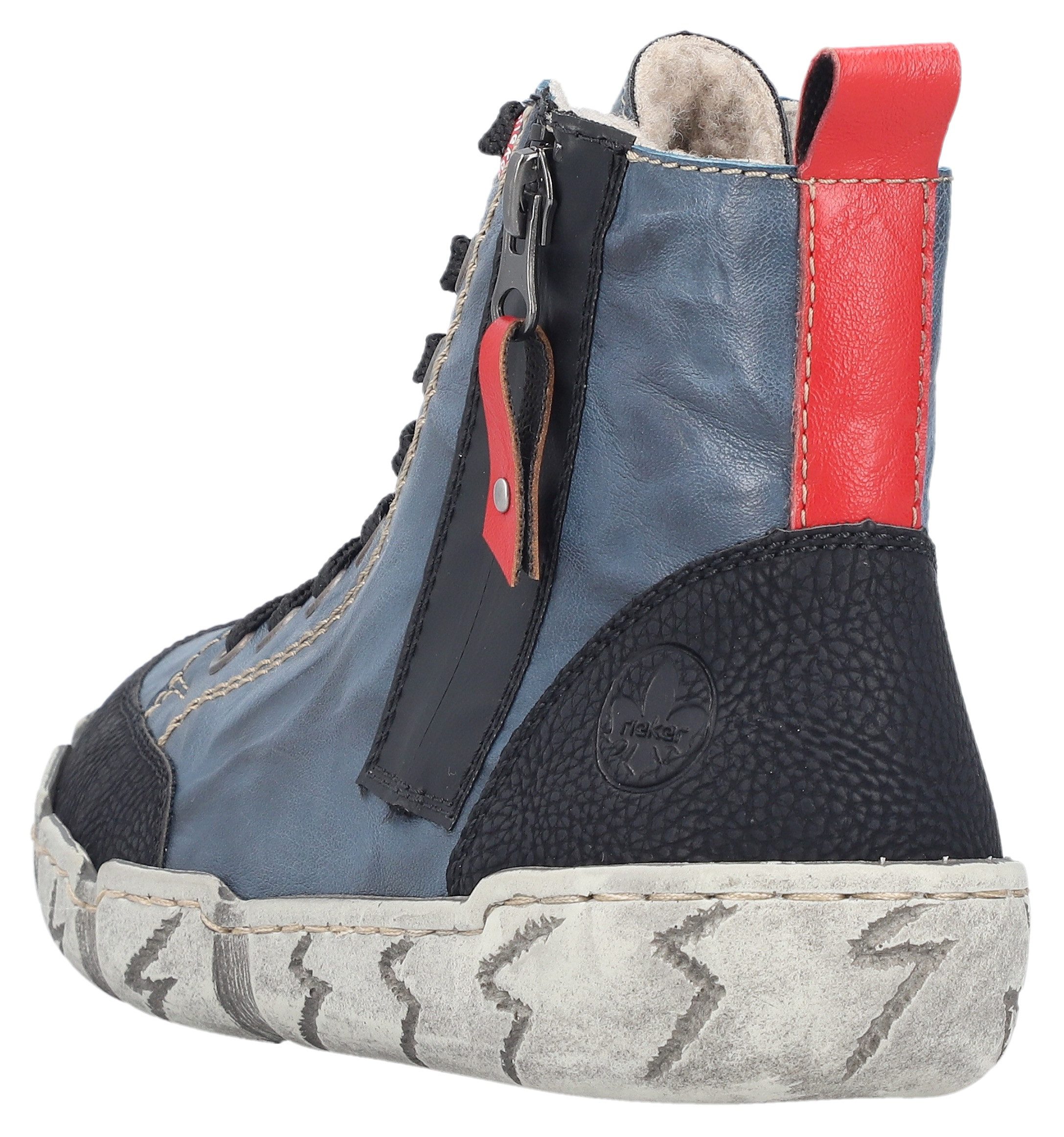 Rieker Winterboots Schnürboots, High Top Sneaker, Stiefelette, mit Anziehlasche