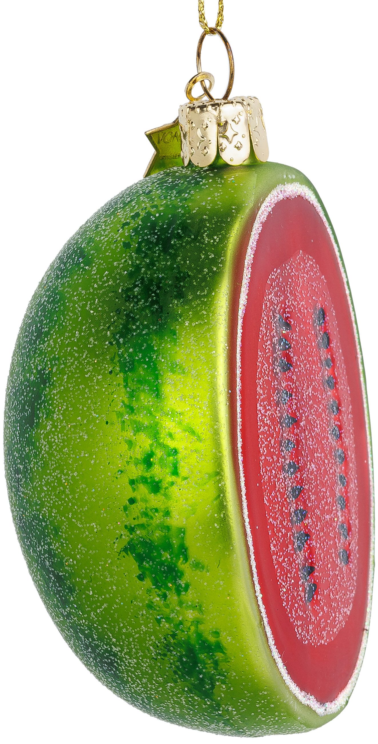 SIKORA Christbaumschmuck Wassermelone besondere Weihnachtskugel Glas Anhäng günstig online kaufen