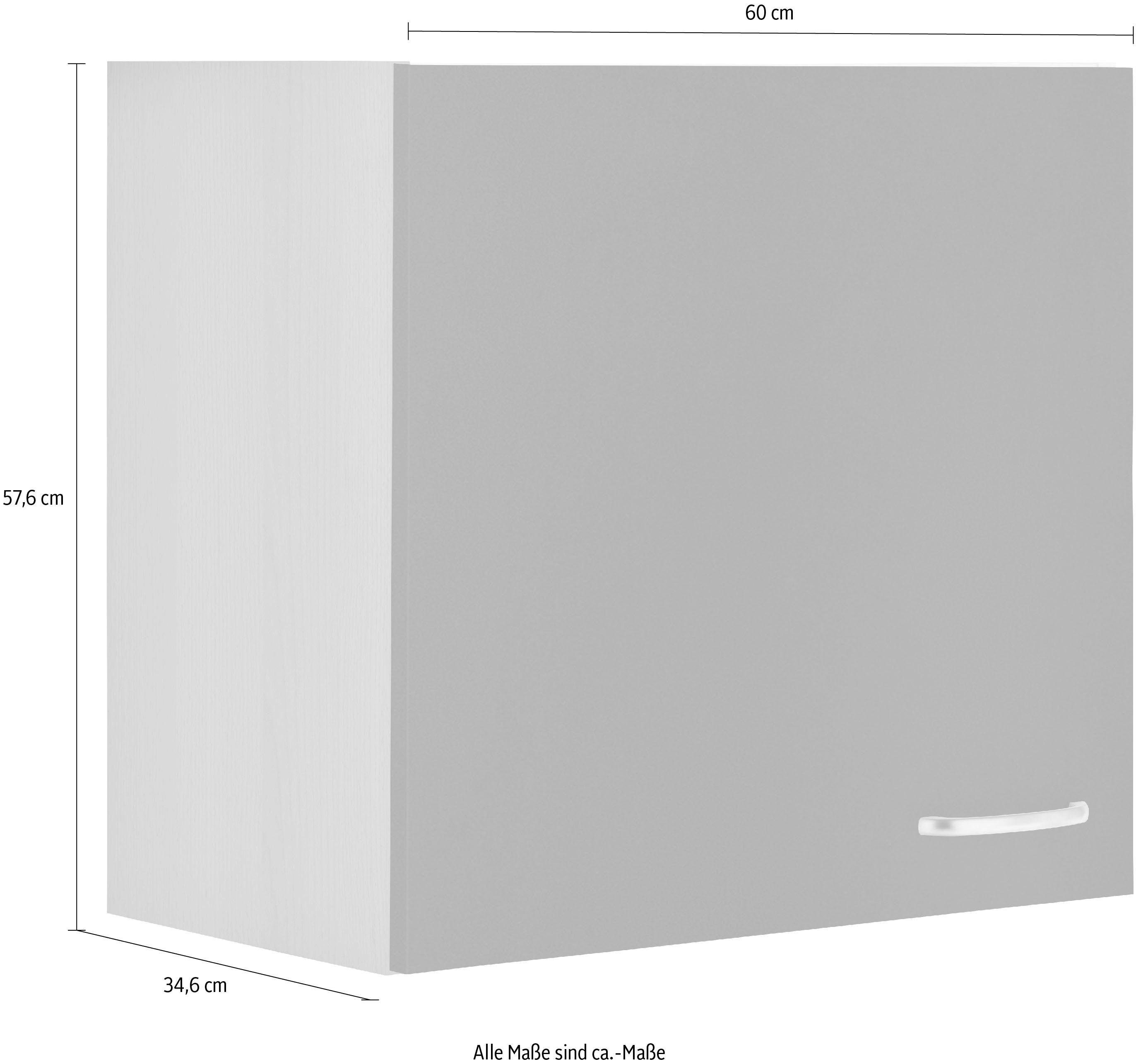 | eichefarben 60 cm Parare Hängeschrank Breite anthrazit/eichefarben OPTIFIT