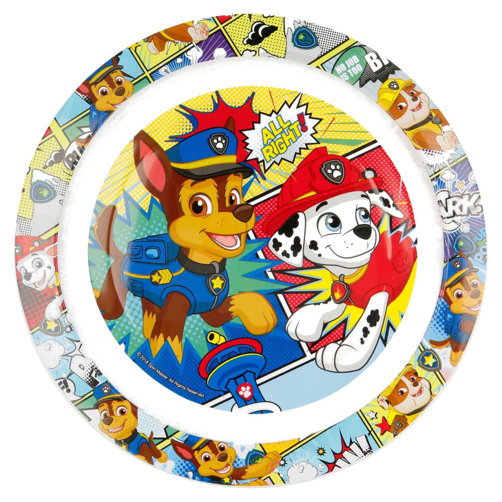 Kunststoff, Frühstückset Kinder PAW PATROL Kindergeschirr-Set (6-tlg),