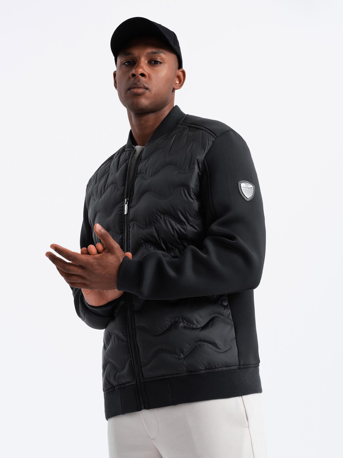 OMBRE Bomberjacke Gesteppte Bomberjacke für Männer