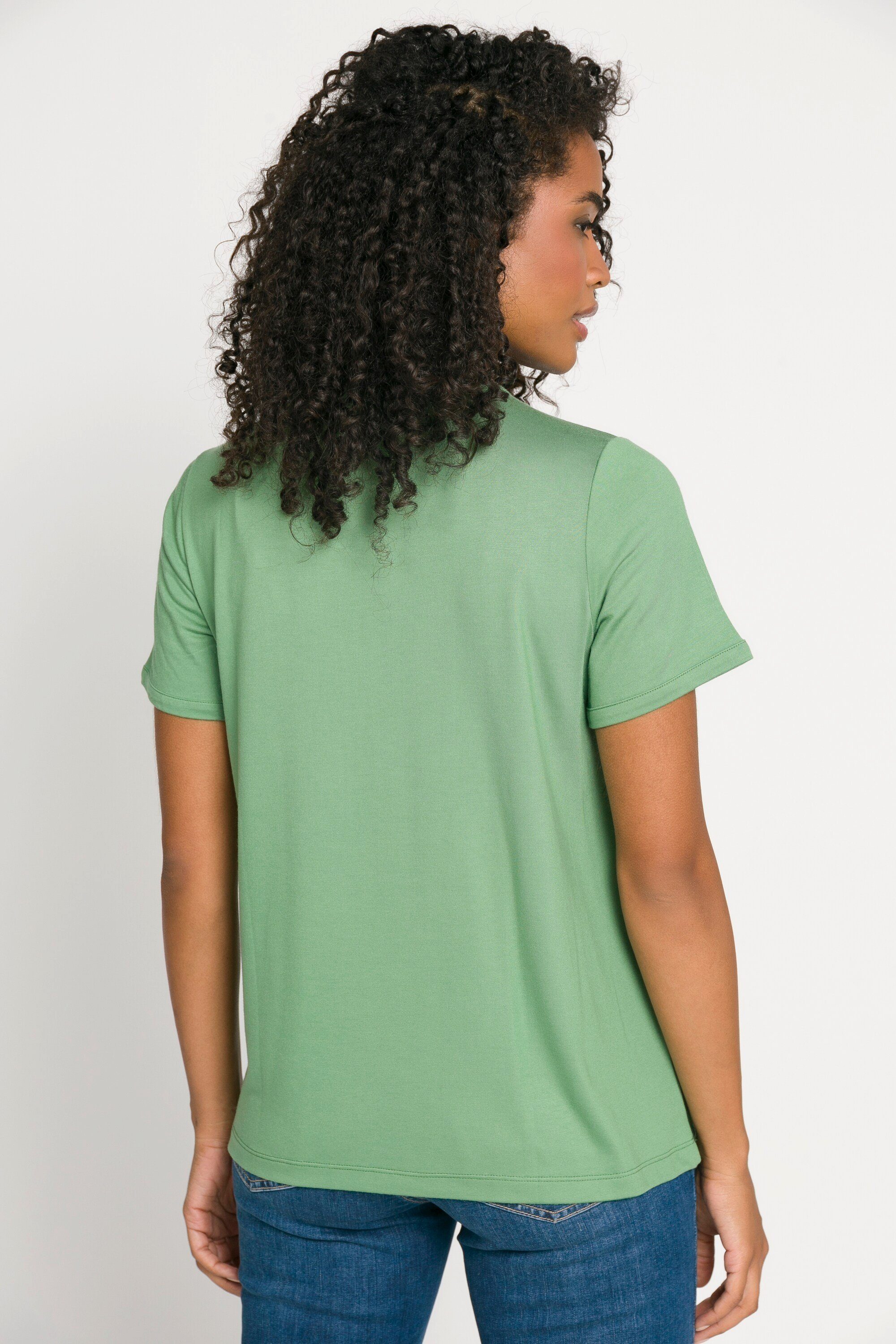 schilf weite Laura Rundhalsshirt V-Ausschnitt T-Shirt Gina Passform Identity