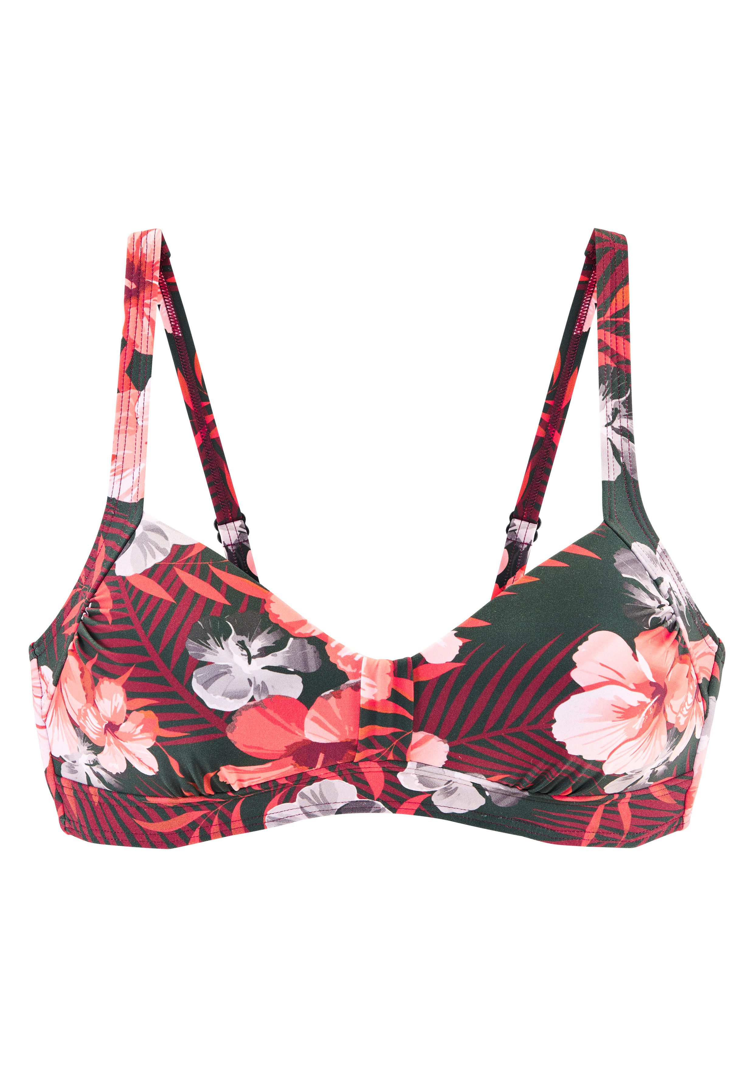 LASCANA Bandeau-Bikini-Top Loria, bis G Cup, ohne Bügel