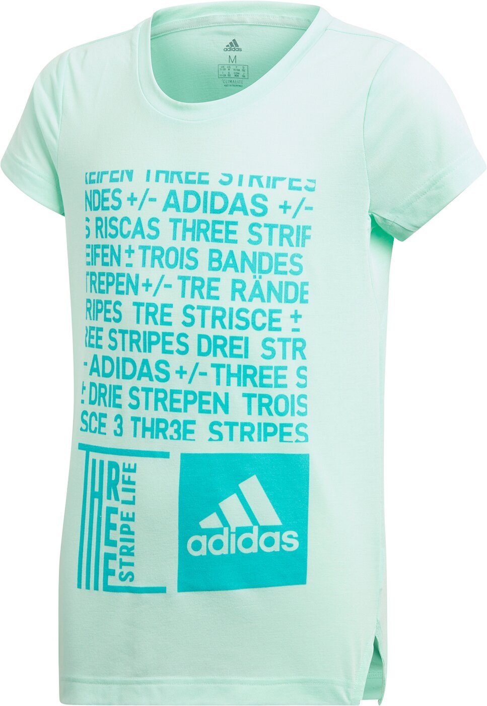 adidas T-Shirt »ADIDAS GRAPH T-Shirt Kinder Mädchen Sportshirt  Freizeitshirt Fitnessshirt« online kaufen | OTTO