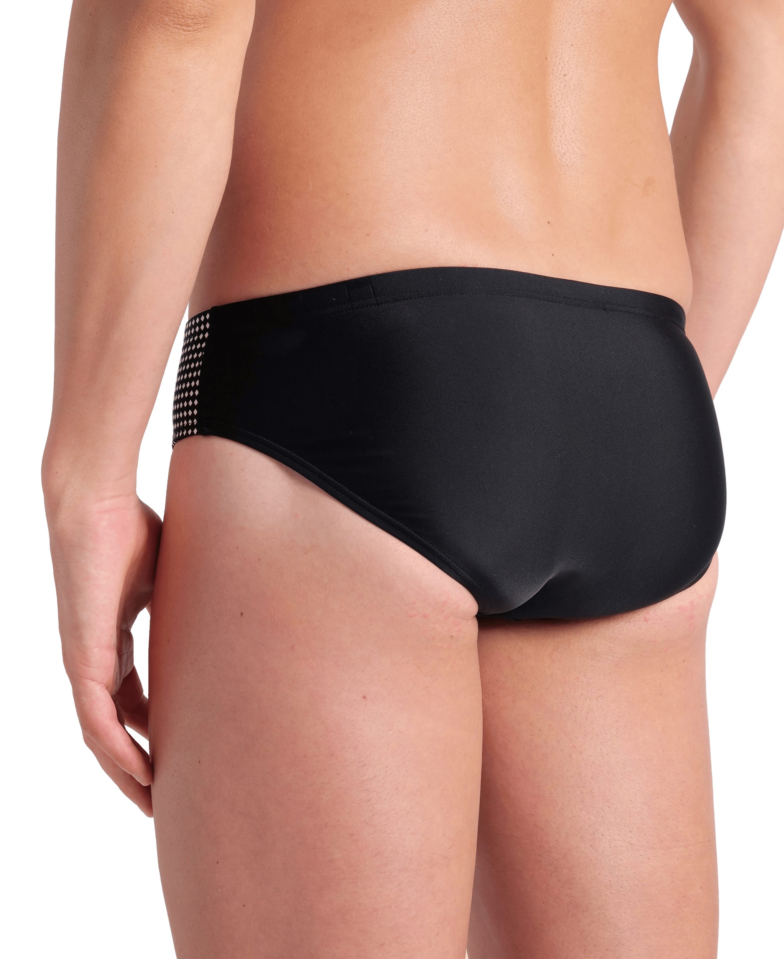 Arena Badehose MEN'S SWIM BRIEFS GRAPHIC in Stretch-Qualität, mit innenliegendem Kordelzug