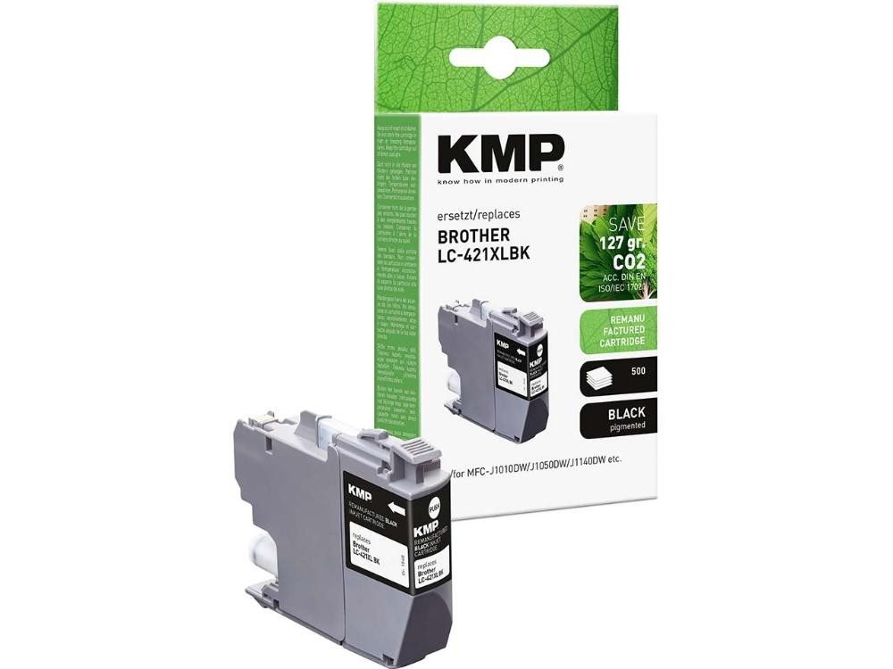 KMP KMP Tintenpatrone ersetzt Brother LC-421XLBK schwa Tintenpatrone
