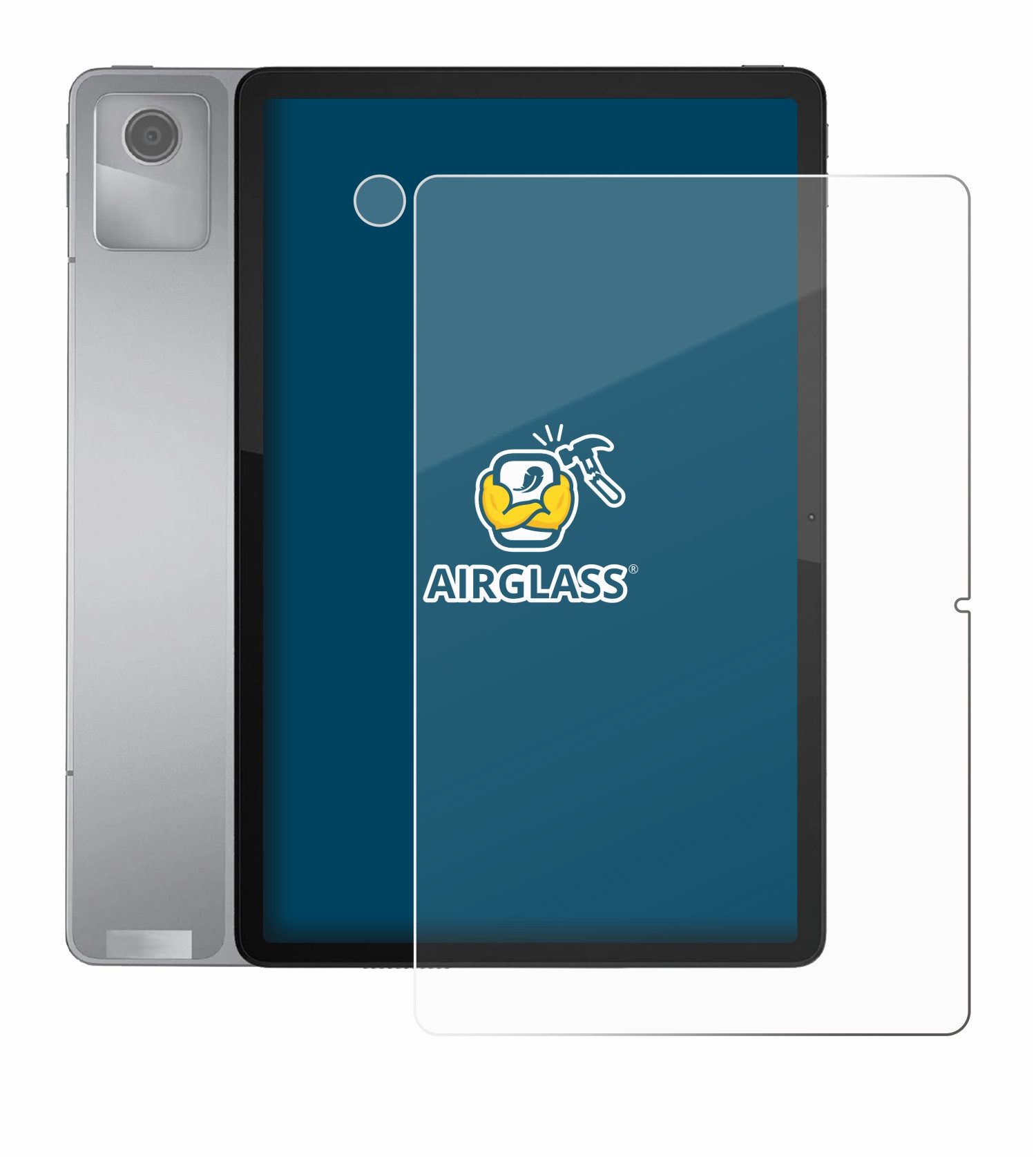 BROTECT Displayschutzglas Folie für Lenovo Tab M11 (Display+Kamera), Schutzfolie Glas Panzer Display Schutz klar