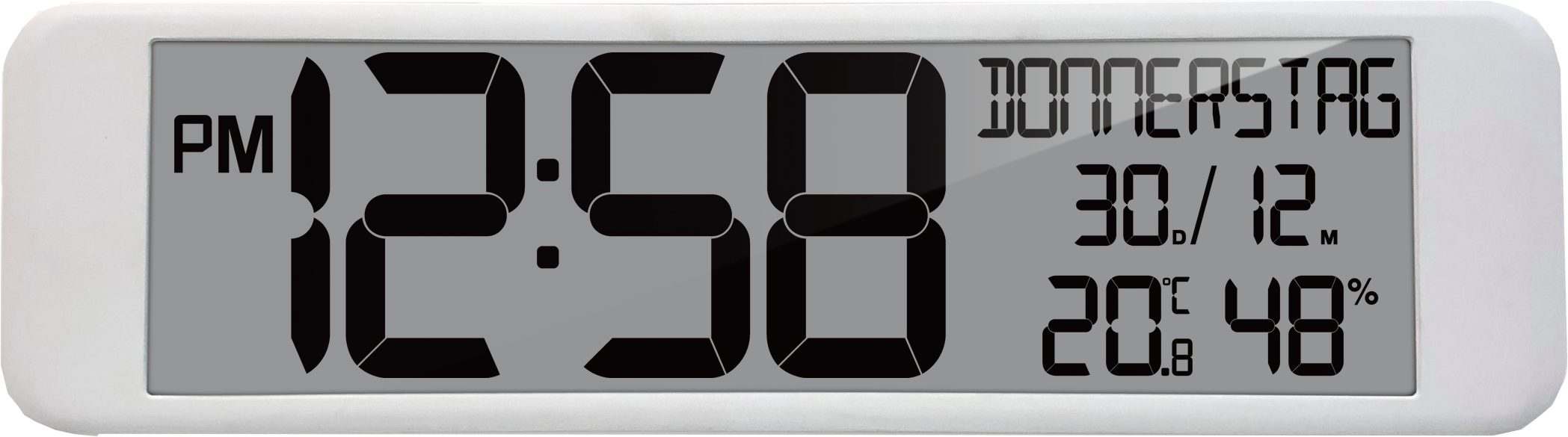 technoline Funkwanduhr WS 8120 (mit Temperatur- und Luftfeuchteanzeige) günstig online kaufen