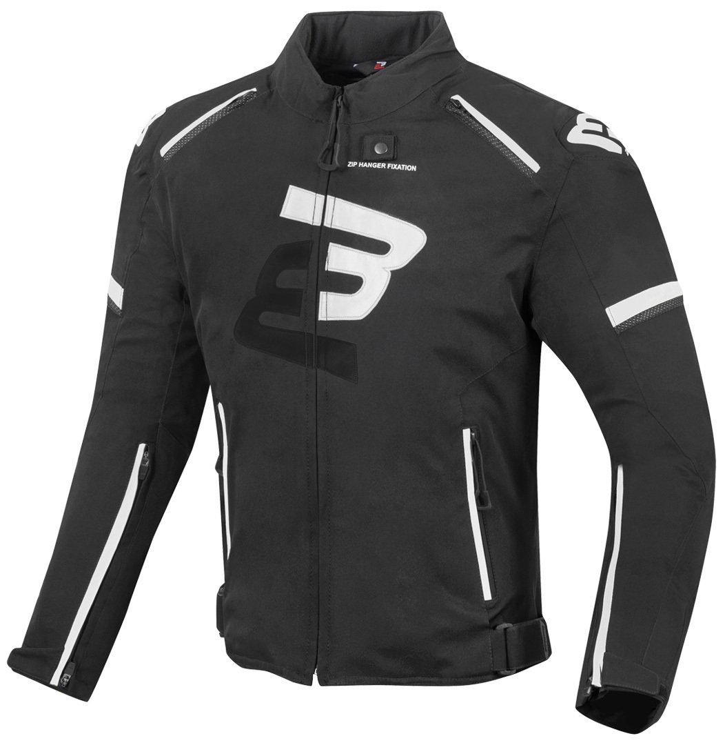 Bogotto Motorradjacke Sparrow Wasserdichte Motorrad Textiljacke Black/White