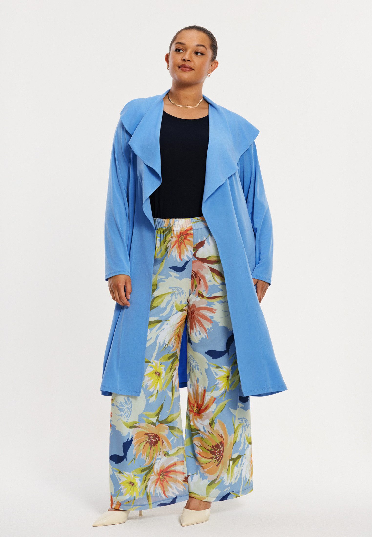 YOEK Cardigan Damen Strickjacke Flare Fit günstig online kaufen