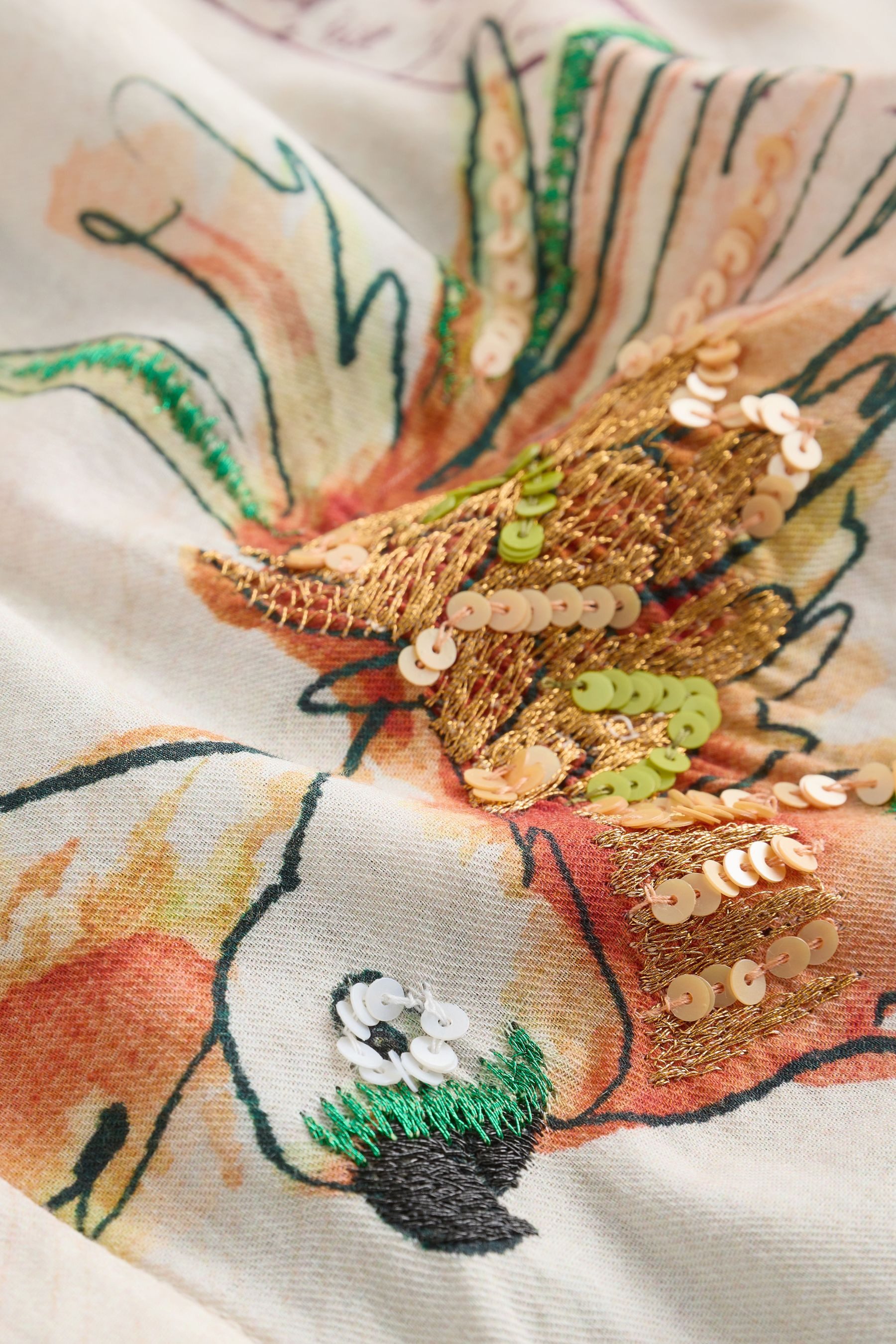 Next Hemdbluse Durchgeknöpftes Oberteil mit Stickerei (1-tlg)