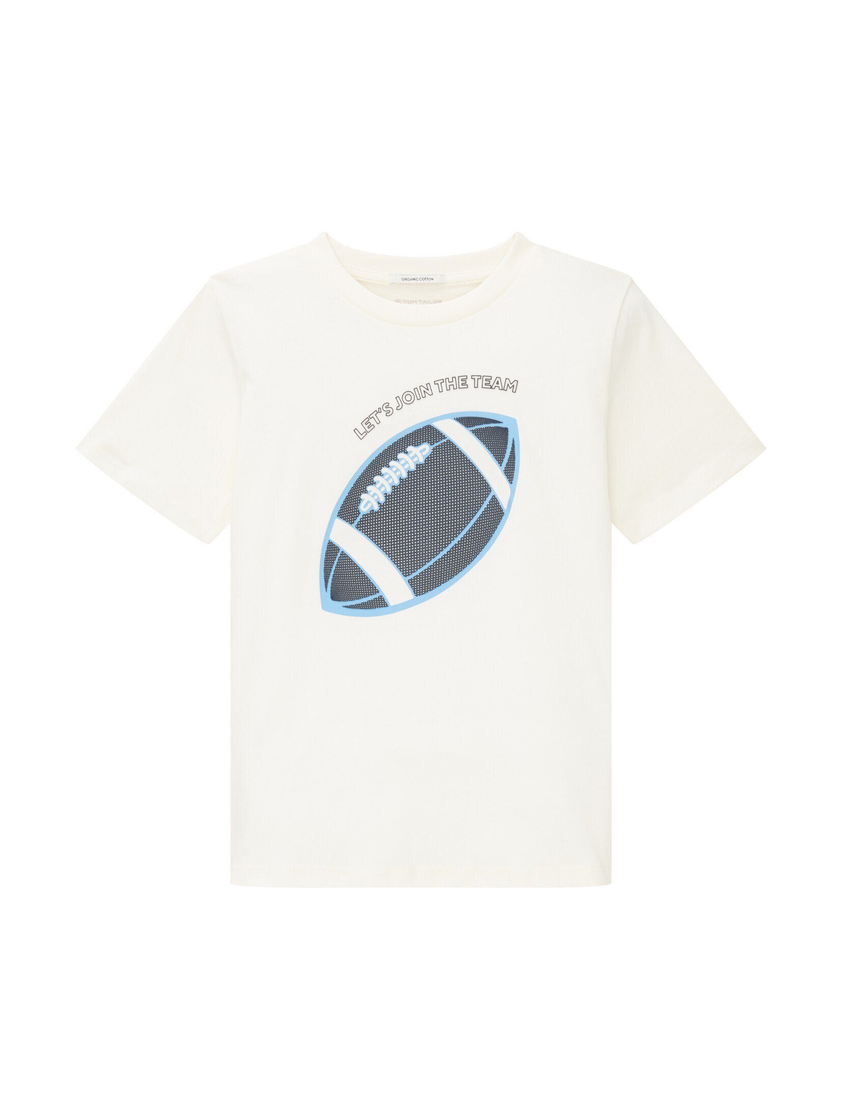 T-Shirt TAILOR TOM White mit Wool T-Shirt Print