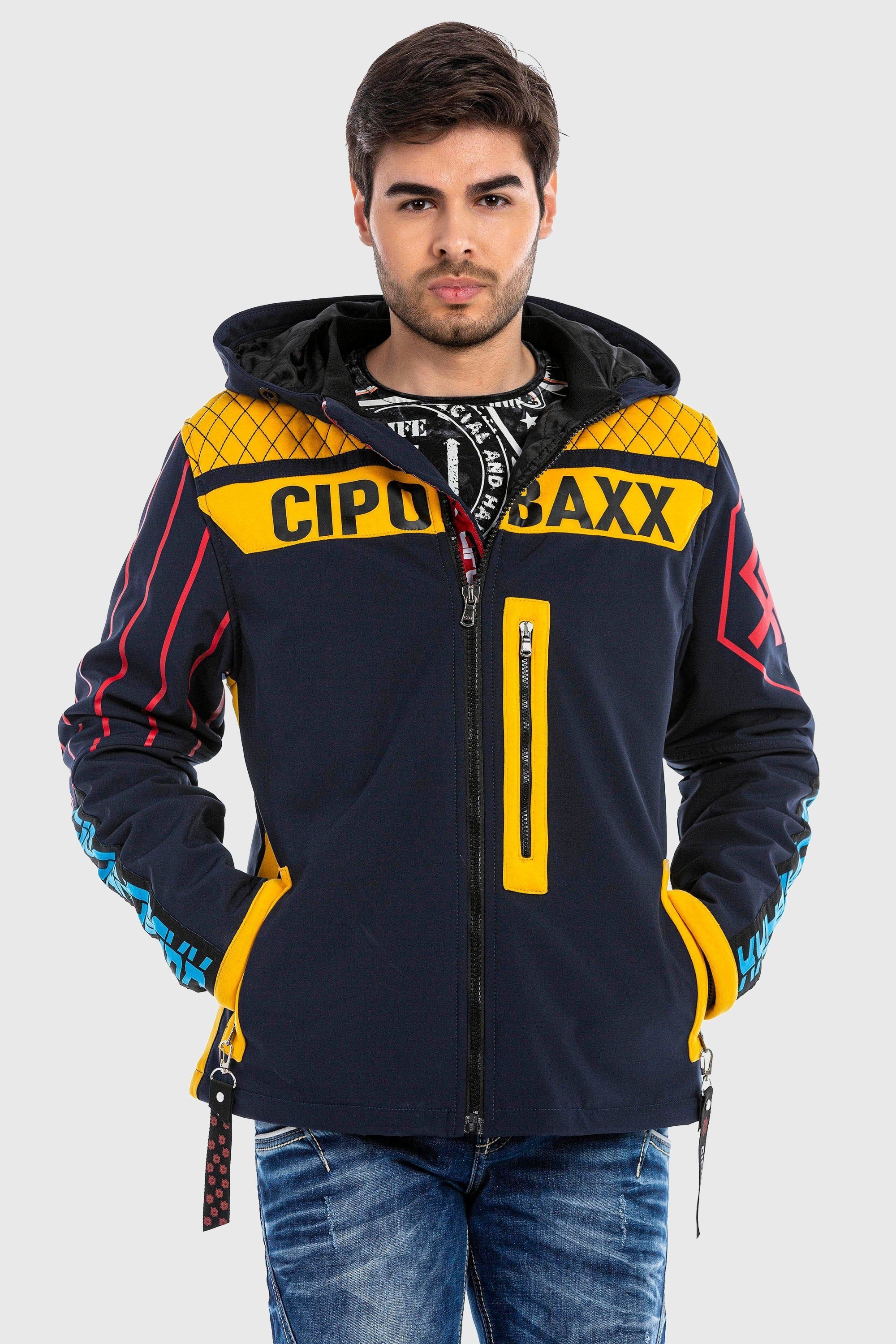 Cipo & Baxx Outdoorjacke JACKET im farbenfrohen Design