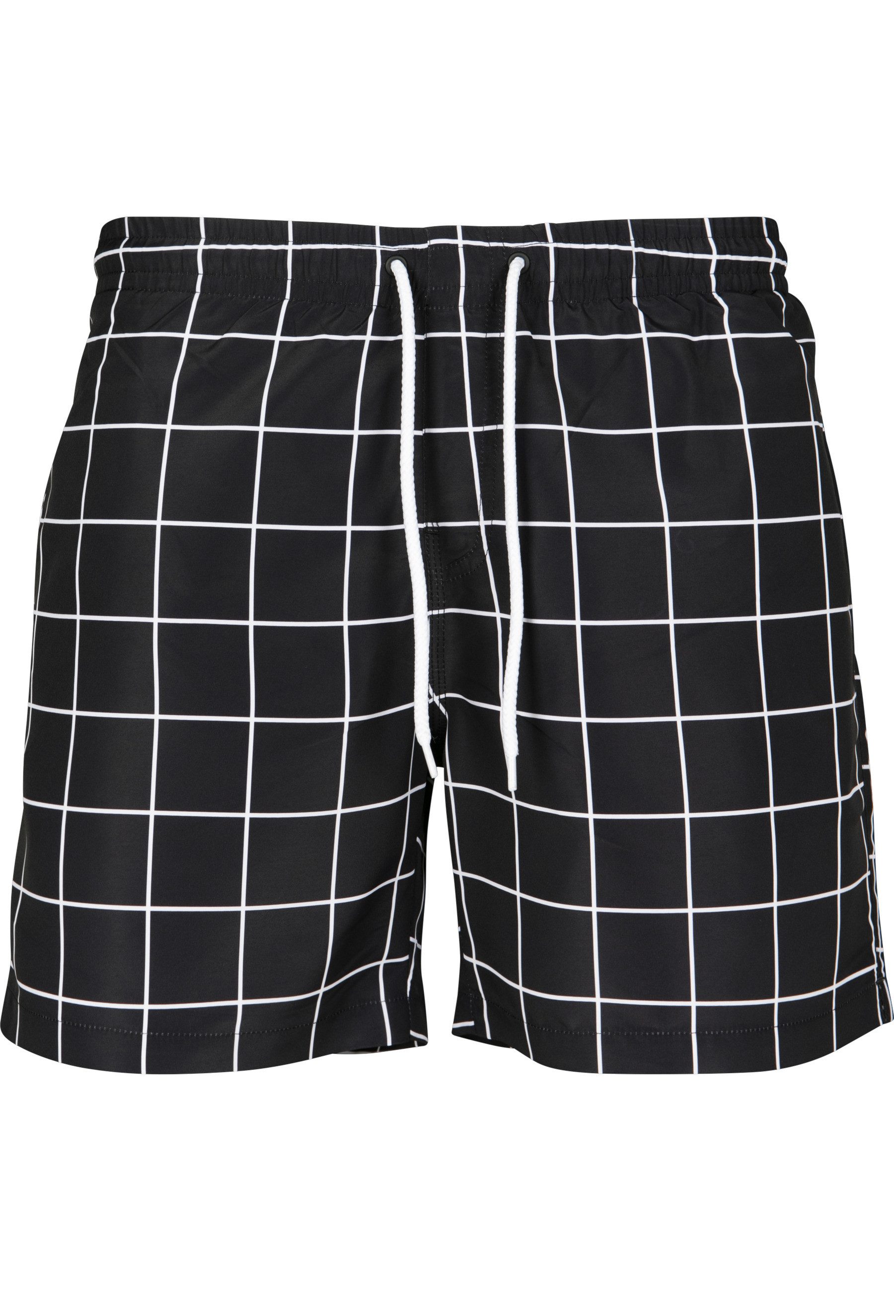 URBAN CLASSICS Badeshorts Urban Classics Herren Check Swim Shorts