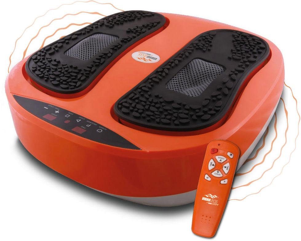 MediaShop Vibrationsplatte VibroLegs, 30 W, 10 Intensitätsstufen, (3 tlg., mit Trainingsplan)