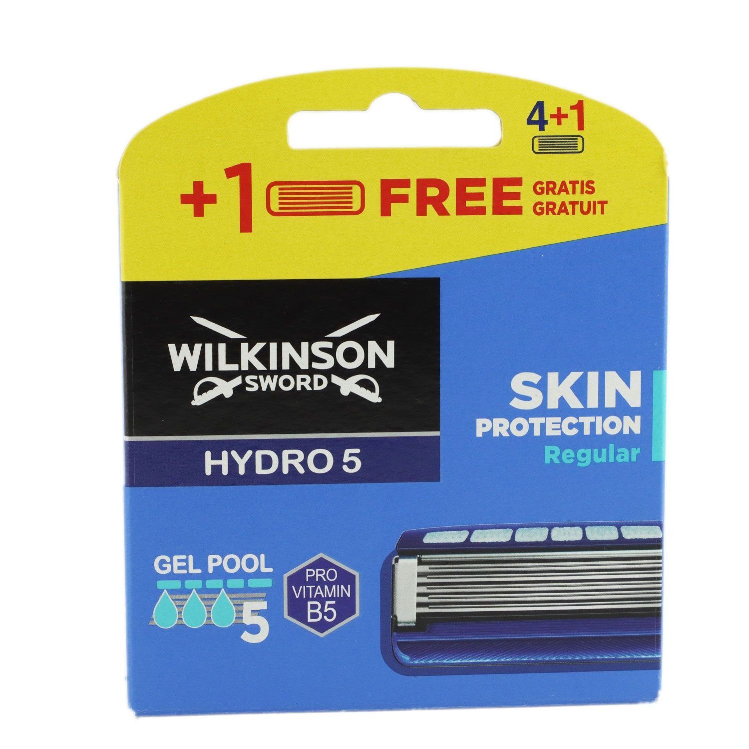 Wilkinson Rasierklingen Hydro 5 Skin Protection Regular 4+1 Rasierklingen für Männer 5 Stück