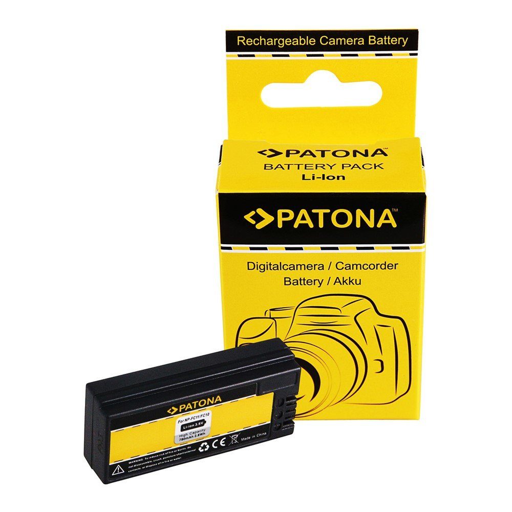 Patona Akku für Sony NP-FC10 11 Cyber-shot Kamera-Akku Ersatzakku Kamerakku 780 mAh (3,6 V, 1 St), DSCP DSC-P DSCP10 DSC-P10 DSCP12 NPFC10 NPFC11