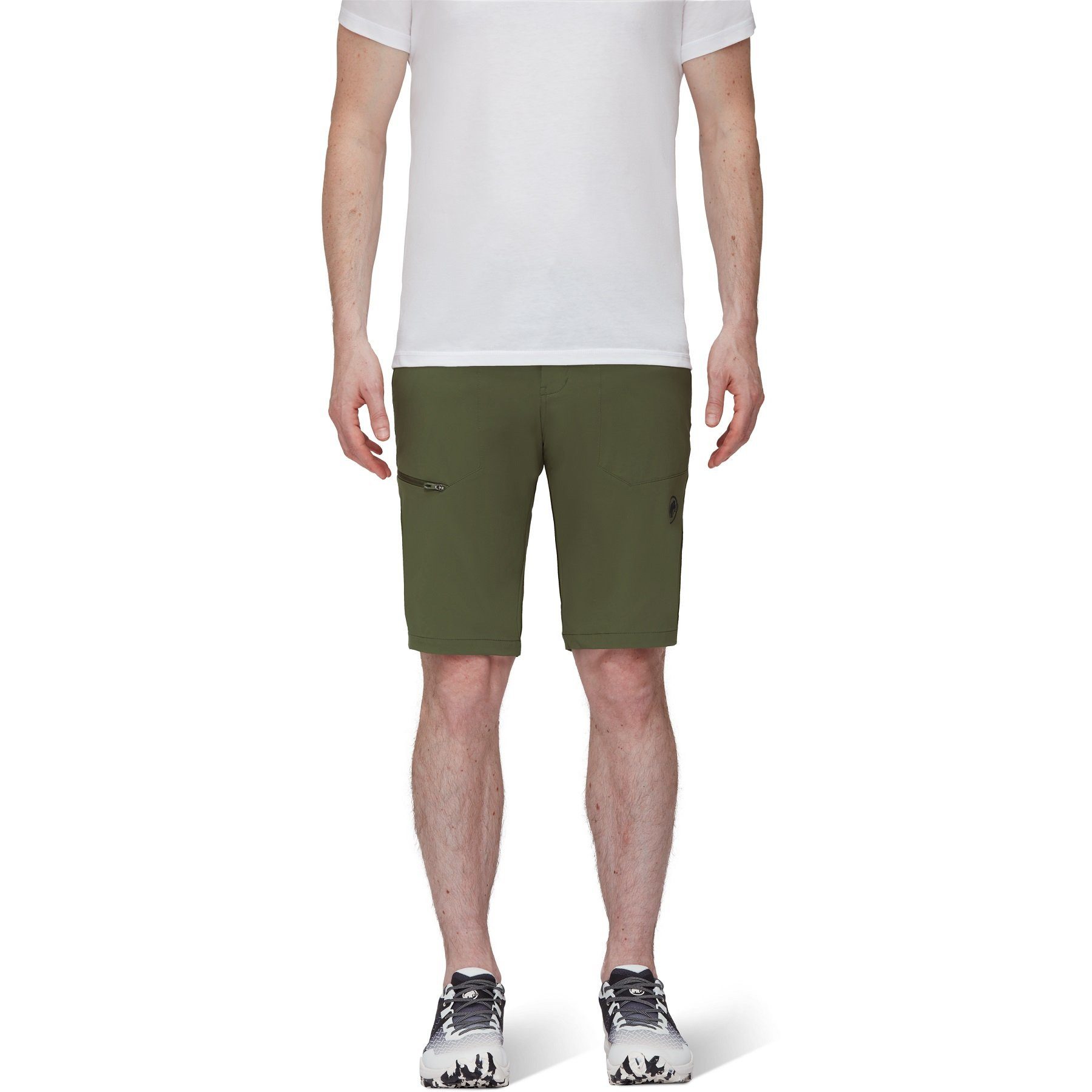 Mammut Trekkinghose Wanderhose Short Runbold (robust, UV-Schutz) kurz iguanagrün Herren