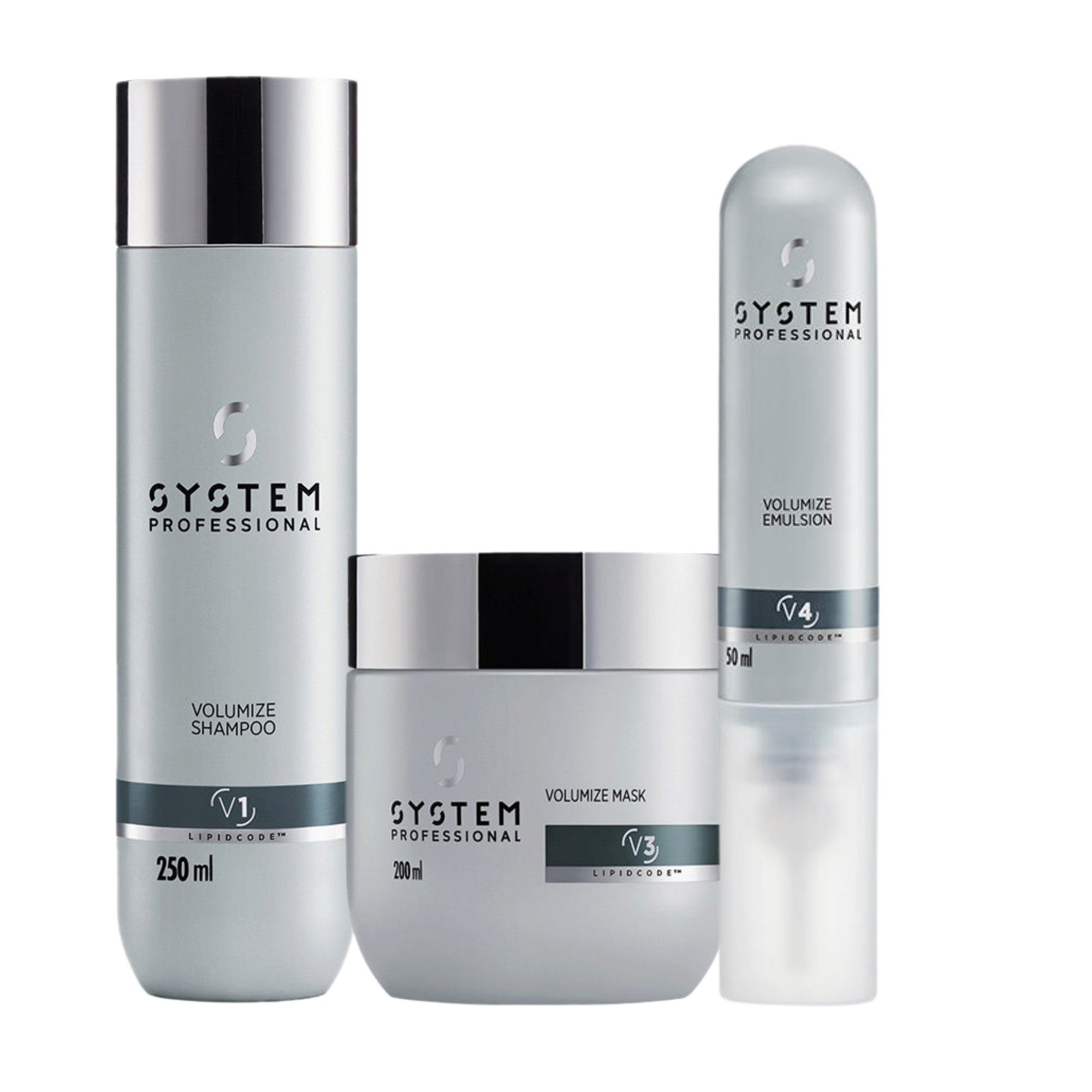 System Professional Haarpflege-Set System Professional Volumize Set Shampoo + Maske + Emulsion, 3-tlg., reichhaltig