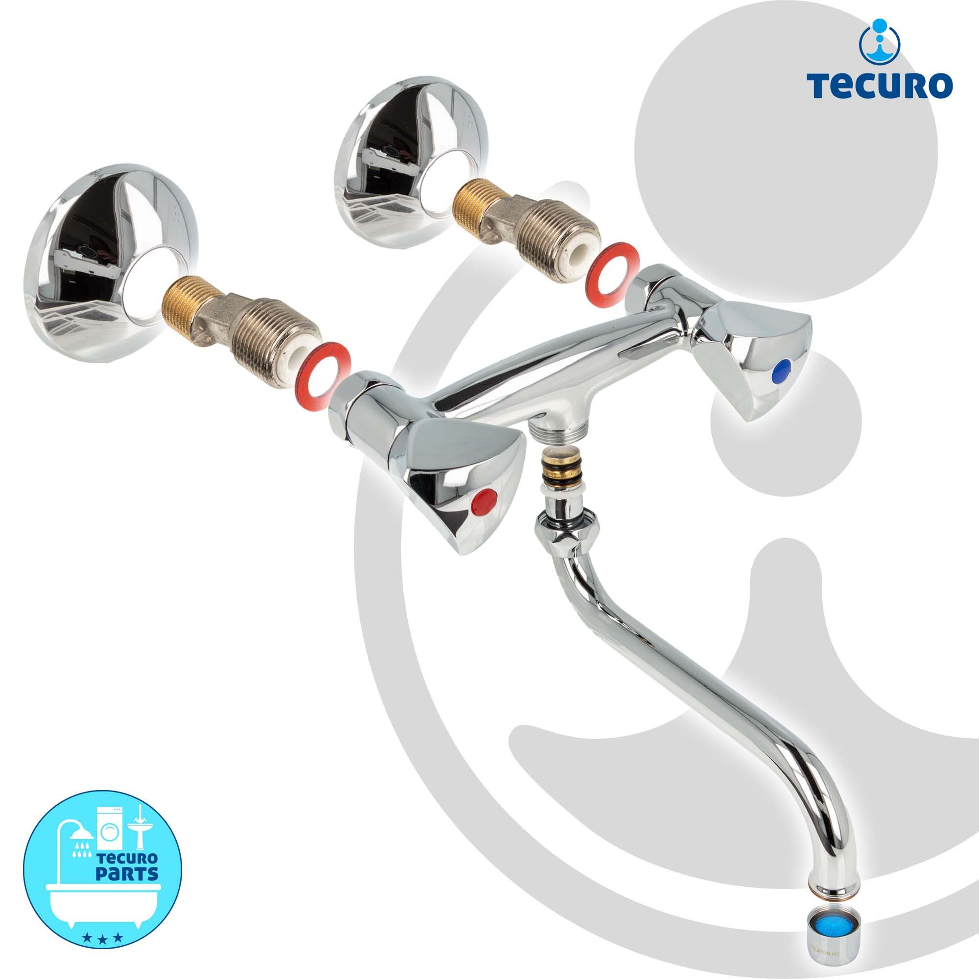 tecuro Küchenarmatur classic line - mit schwenkbarem S-Auslauf 200 mm – Bild 4 von 5