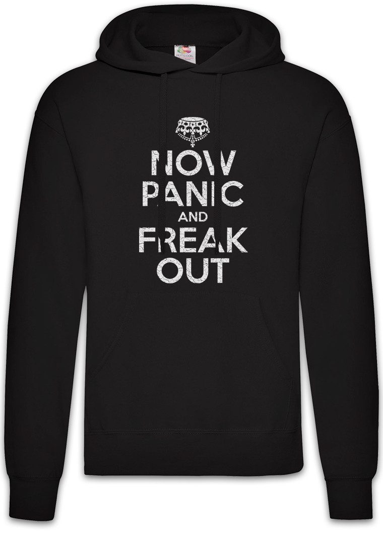 Hoodie Now Panic And Freak Out Herren Hoodie Ausflippen Wahnsinn Durchdrehen