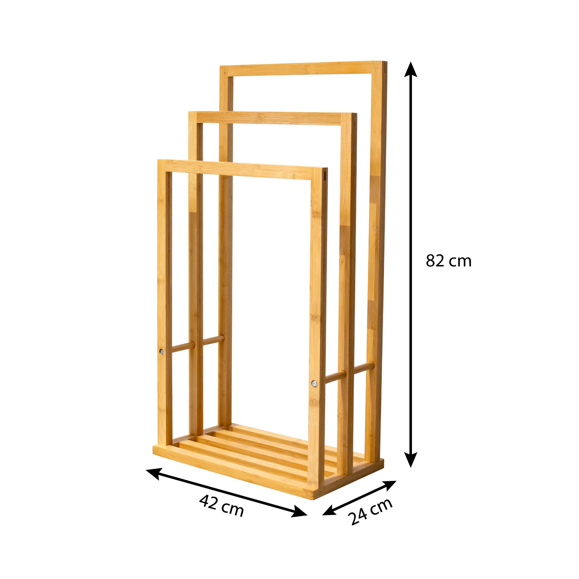 Schulte Handtuchhalter aus Bambus, inkl. Handtuchstangen, freistehend, trep günstig online kaufen