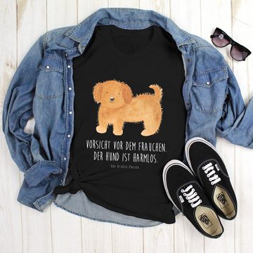 Mr. & Mrs. Panda T-Shirt Hund flauschig - Schwarz - Geschenk, Lustiges T-Shirt, Hundemotiv, Vi (1-tlg)