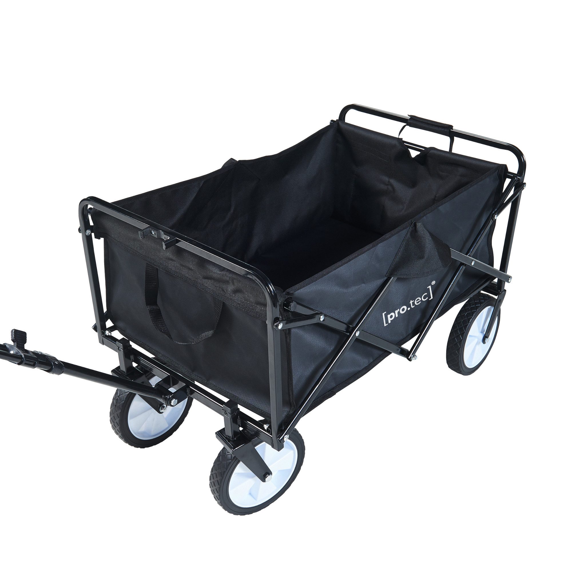 pro.tec Bollerwagen, »Stenlille« 84 x 55 cm max. 80 kg Schwarz