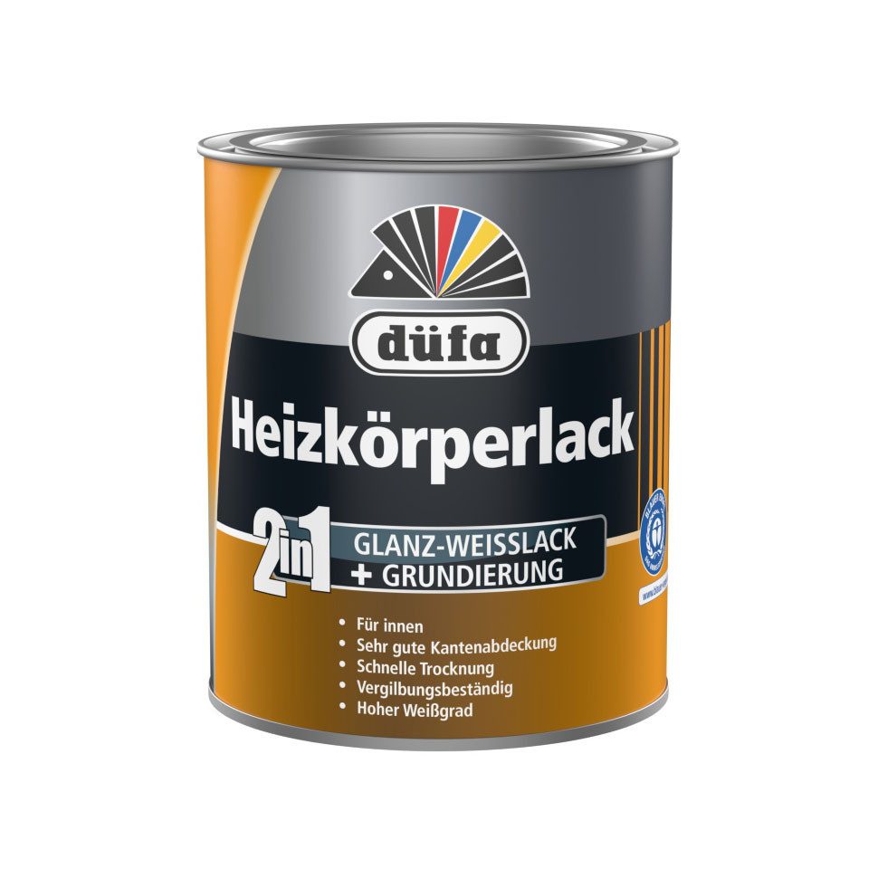 Heizkörperlack 2in1 Weißlack + Grundierung 750 ml glänzend
