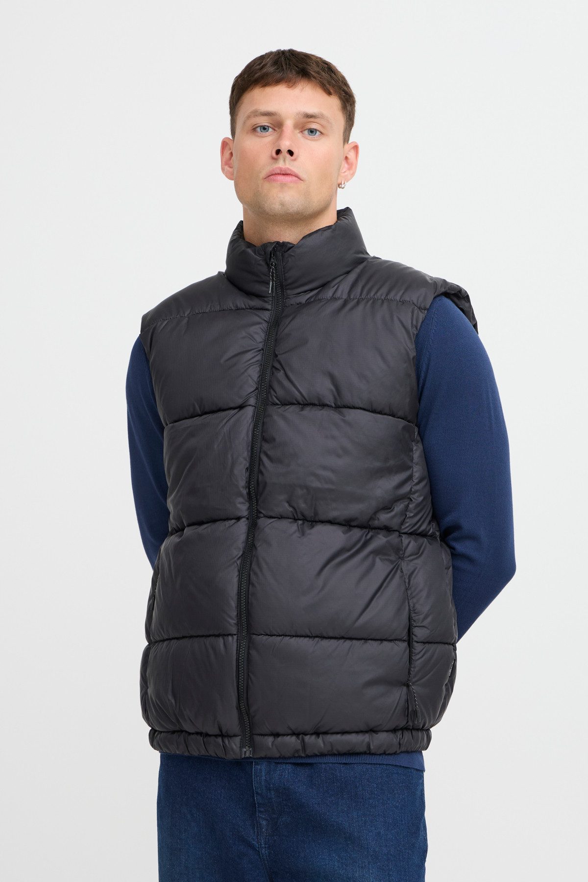 Blend Steppweste Vest mit hohem Kragen günstig online kaufen