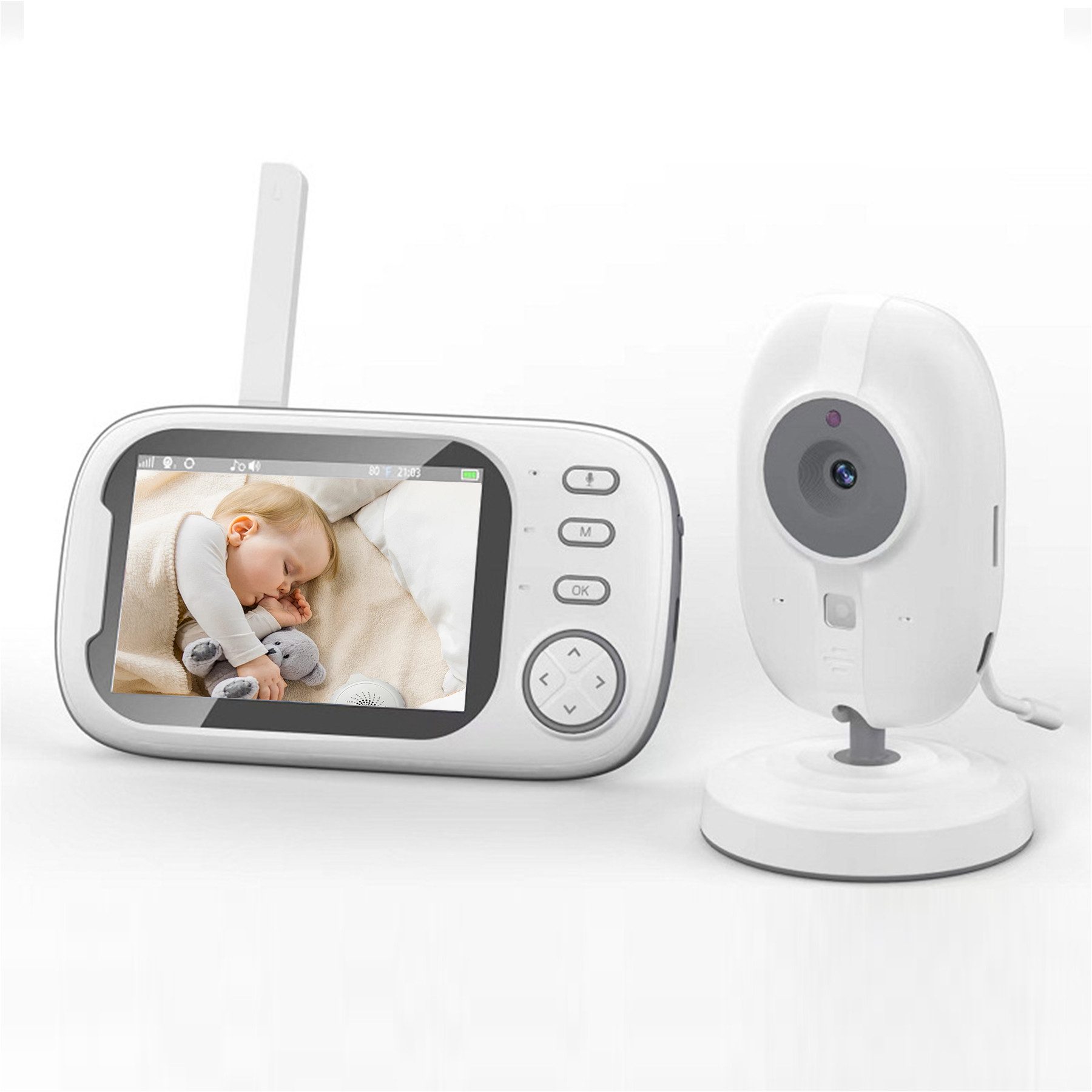 Babyphone LCD Display mit Kamera 3,5 Zoll Video Baby Monitor