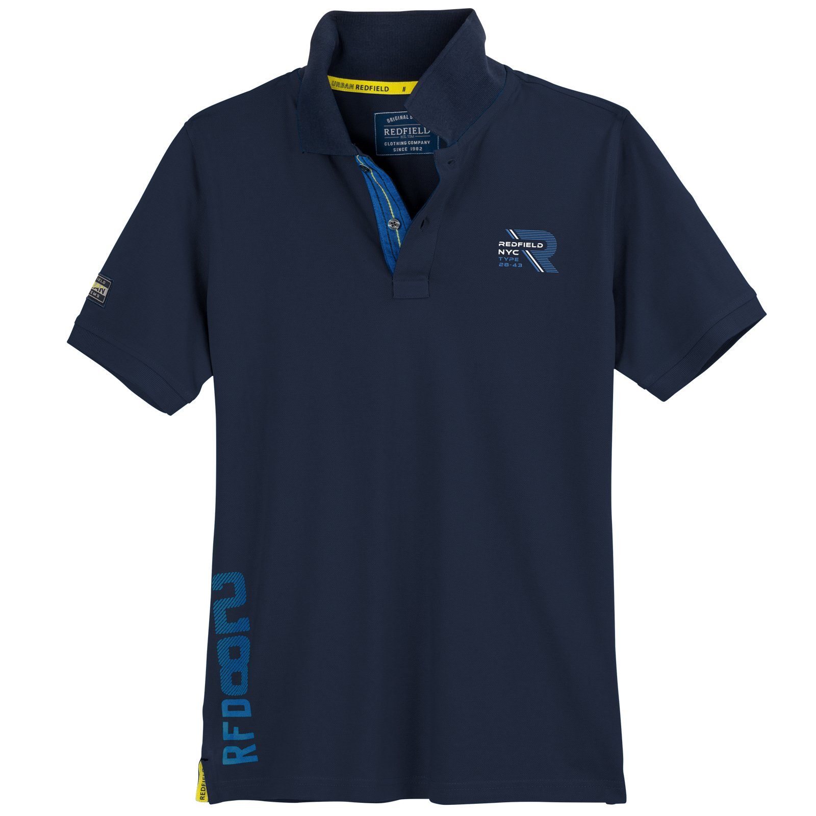 Poloshirt Redfield XXL Poloshirt dunkelblau sportive Details