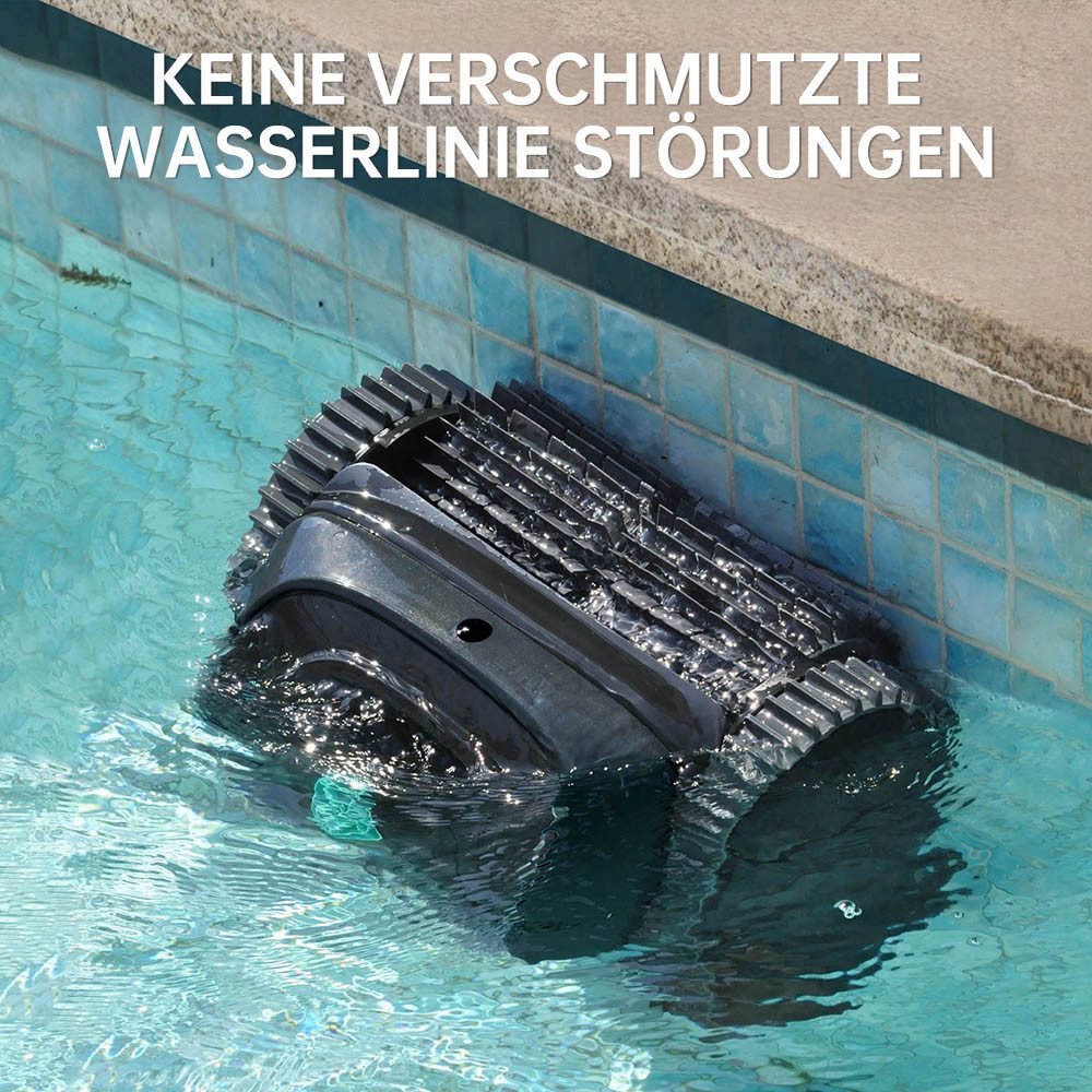 WYBOT Poolroboter C1 für Boden und Wand, Kabellos Poolsauger, 120 Min Akkulaufzeit, Poolreiniger mit intelligenter Routenplanung, bis 150 m²