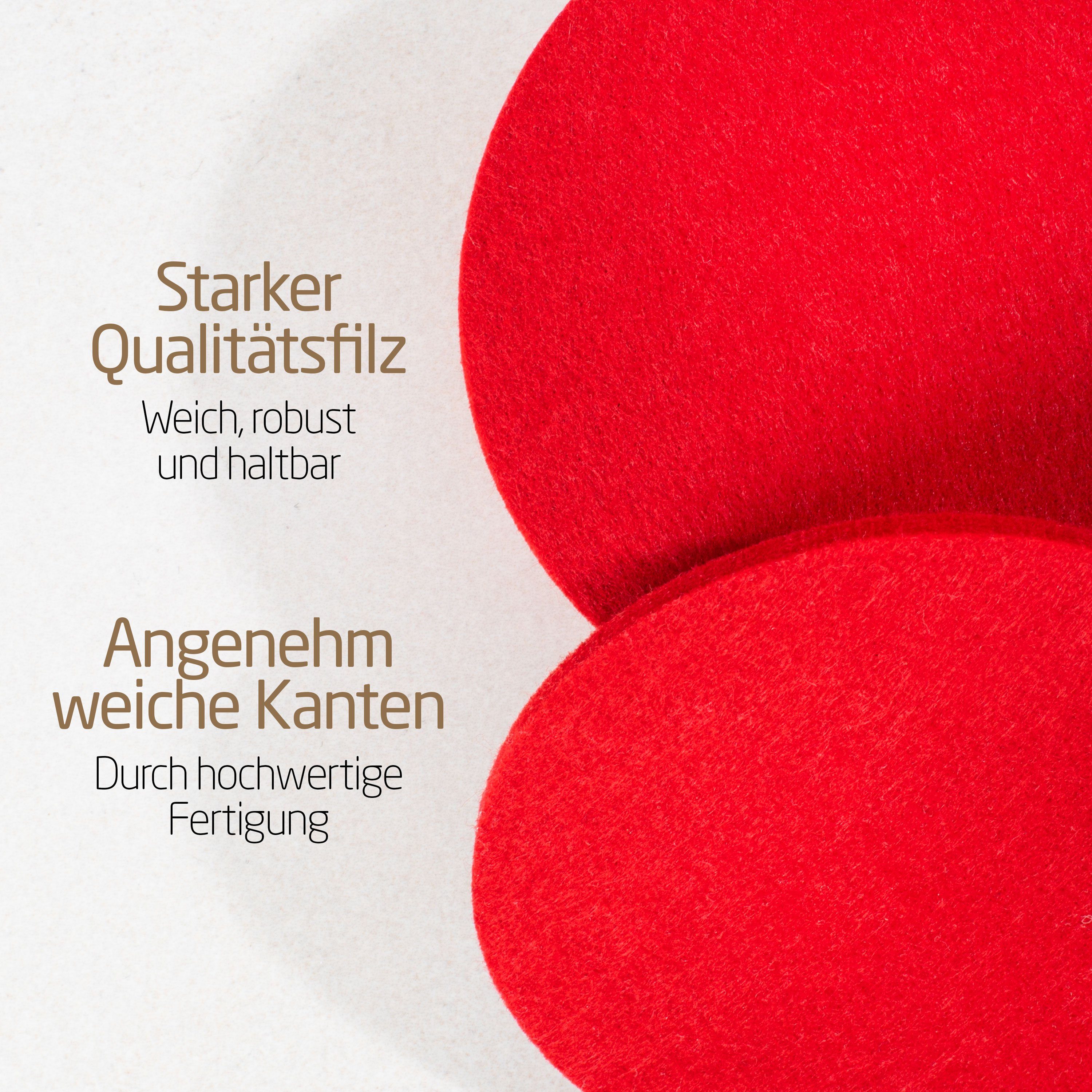Miqio Glasuntersetzer 10 er Set Filzuntersetzer 10 Glasuntersetzer Ø 10 cm, Zubehör für MIQIO Tischdekoration (Platzsetz, Glasuntersetzer, Tischsets, Tischläufer, Sitzkissen) und Einrichtungsartikel (Dekokissen), 10-tlg., Schadstoffgeprüft. Ökotex zertifiziert.