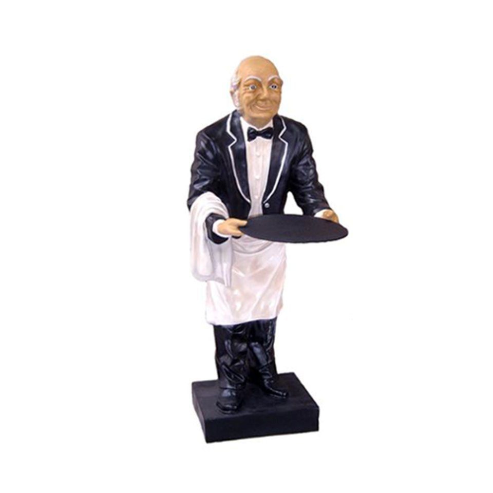 JVmoebel Dekofigur Butler Figur Figuren Restaurant Statuen Hotel Ablage Statue Skulptur