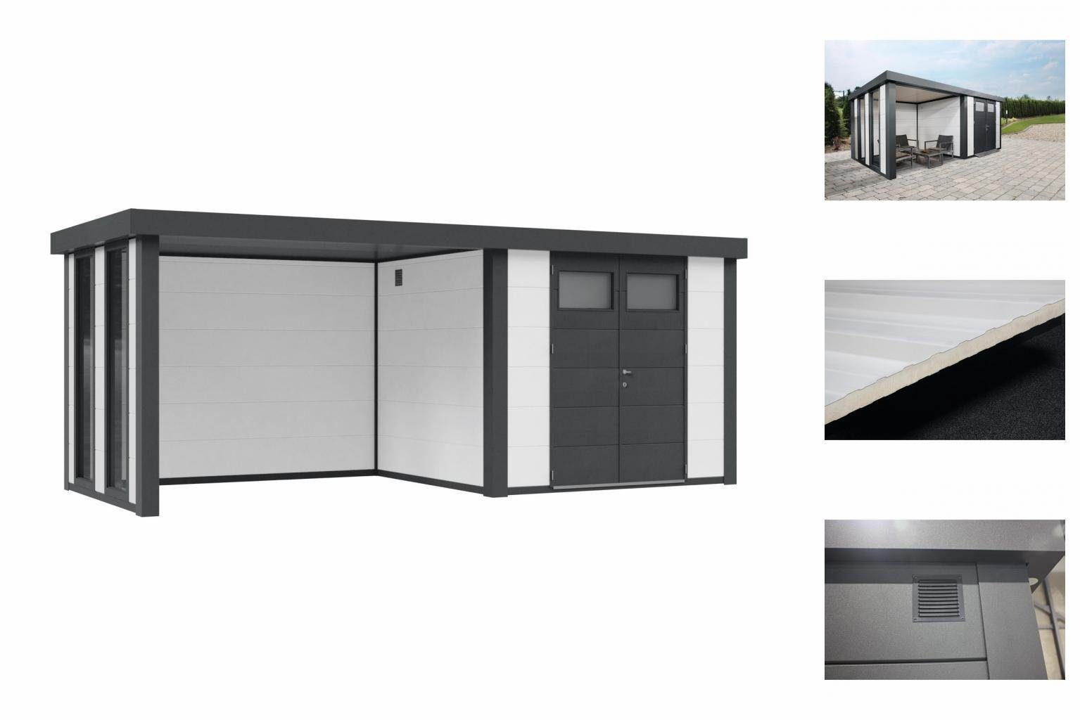 Wolff GartenGeräteschrank »Eleganto 3024 Weiß Mit Lounge 2824 2