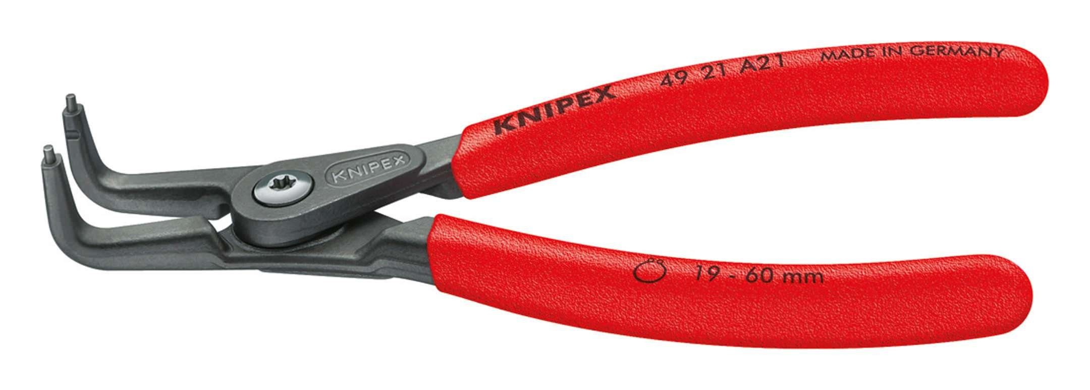 Knipex Sicherungsringzange, Gebogen A31 mit Feder