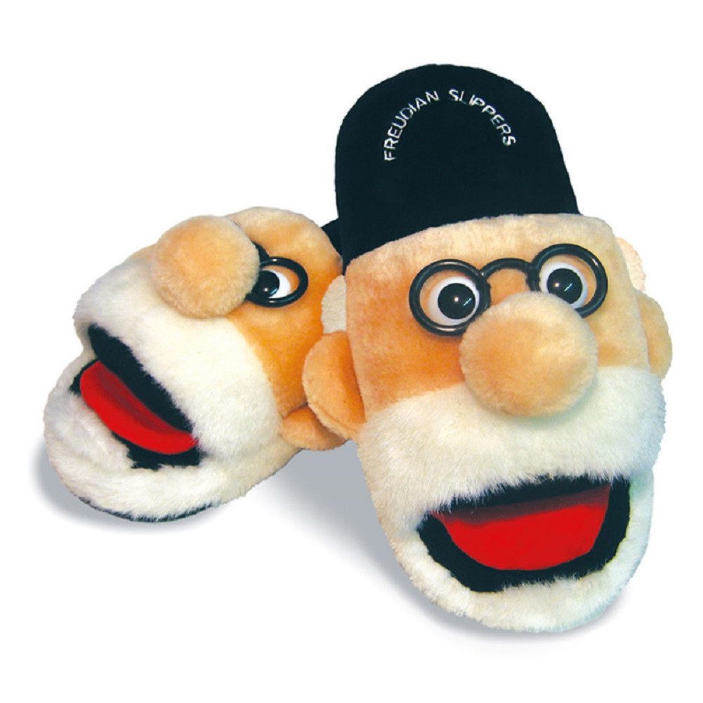 The Unemployed Philosophers Guild Freudsche Шлепанцы Sigmund Freud Plüsch Домашняя обувь (bequem, 1-tlg., Paar) Slipper mit Gummisohle