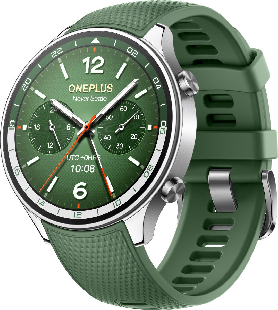 OnePlus OnePlus Watch 2R, 47mm, Fitness Wellness Smartwatch (3.63 cm/1.43 Zoll, Wear OS 4 + RTOS), mit GPS Dual-Frequenz, 5ATM wasserdicht, Gesundheits-Tracking.