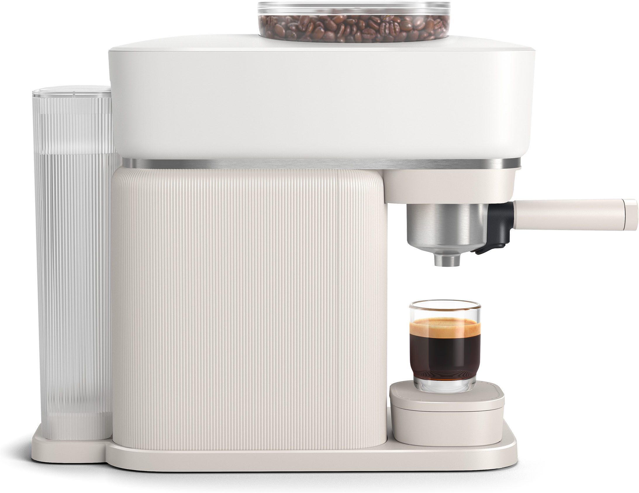 PHILIPS baristina Espressomaschine BAR305/00 mit Mahlwerk für ganze Bohnen, 16 bar Pumpendruck, Naturweiß​