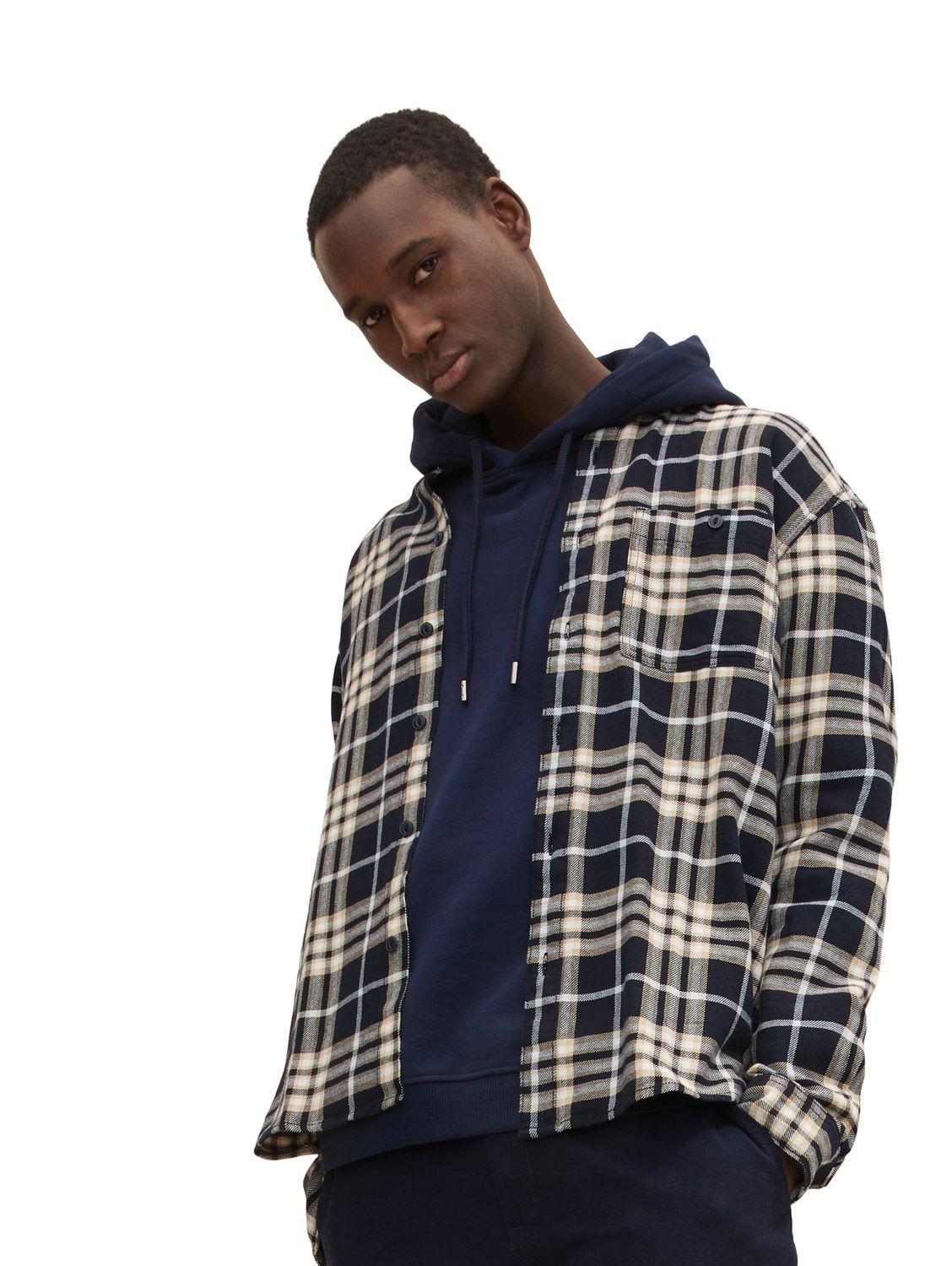 TOM TAILOR Denim Langarmhemd CHECKED (1-tlg) günstig online kaufen