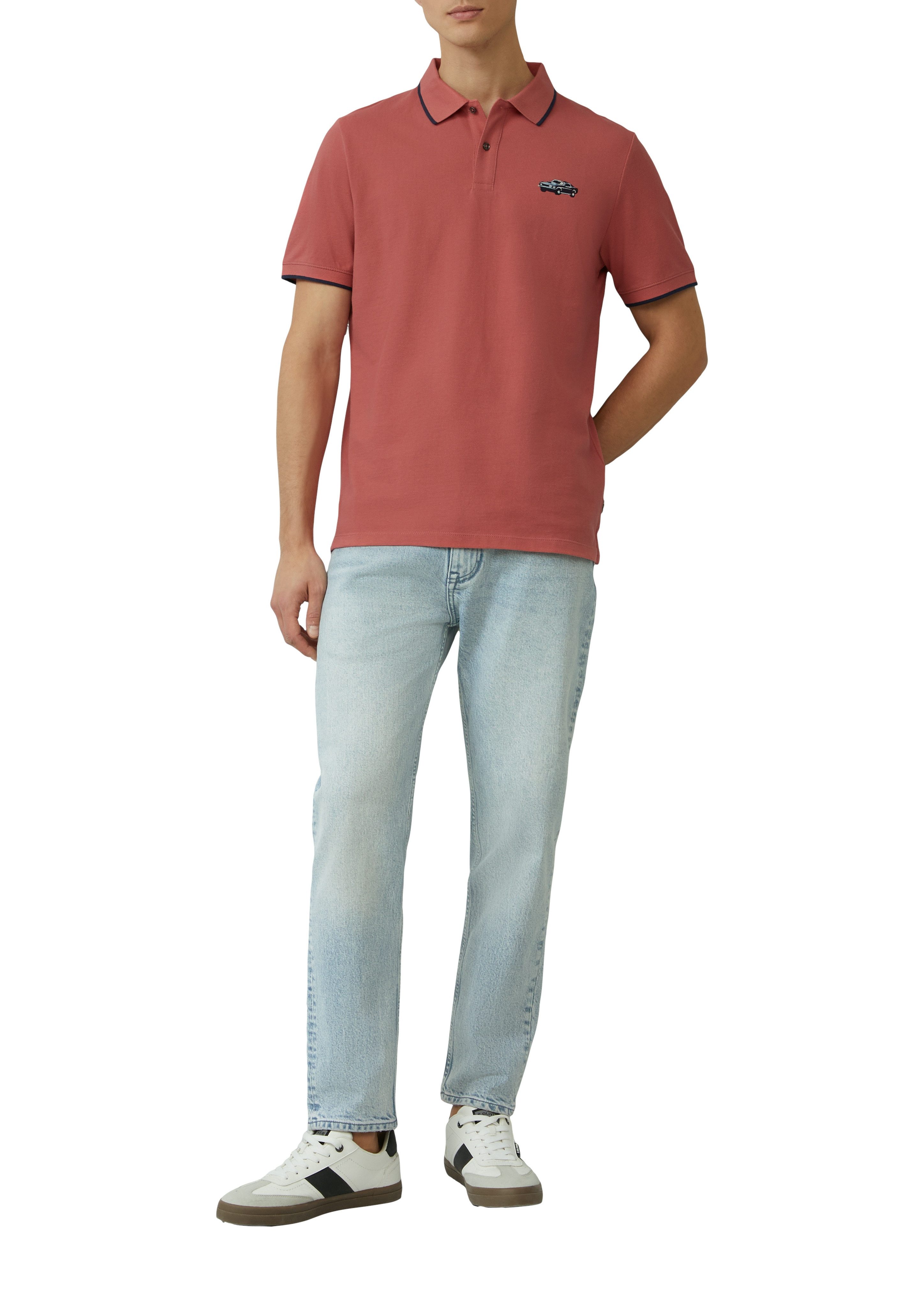 s.Oliver Poloshirt mit Front Print günstig online kaufen