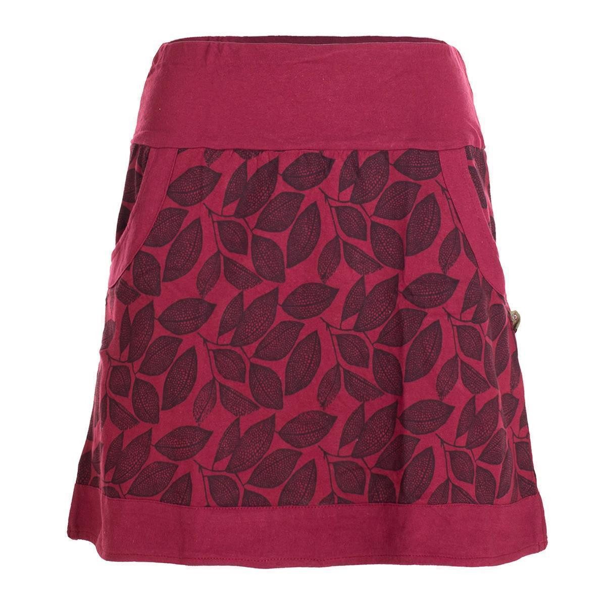 Vishes Minirock Kurzer Rock Damen Elfen Mini-Rock Blätter-Röcke florales Mu günstig online kaufen