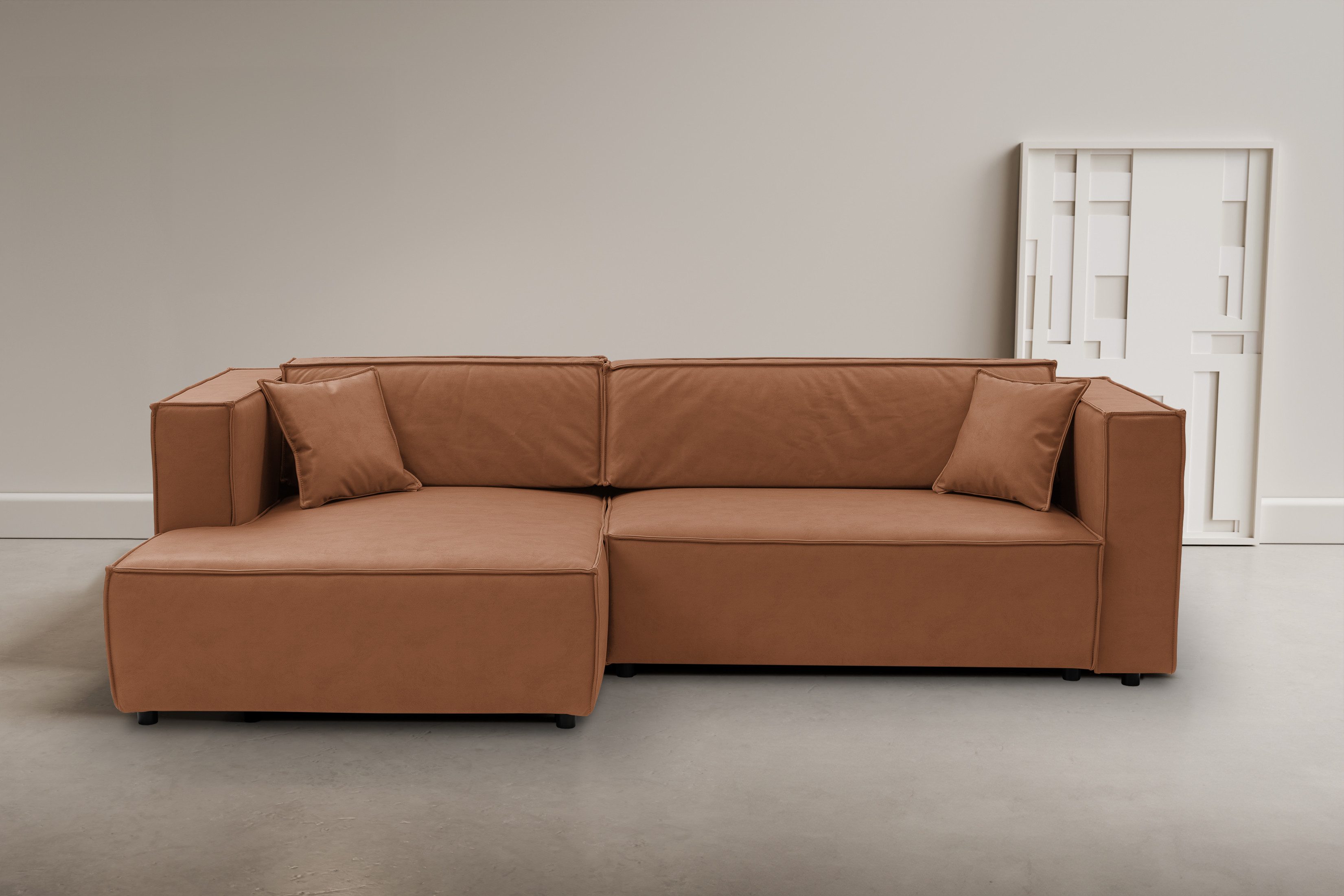 WERK2 Ecksofa Atlanta, moderne Designsprache, Stellmaße günstig online kaufen