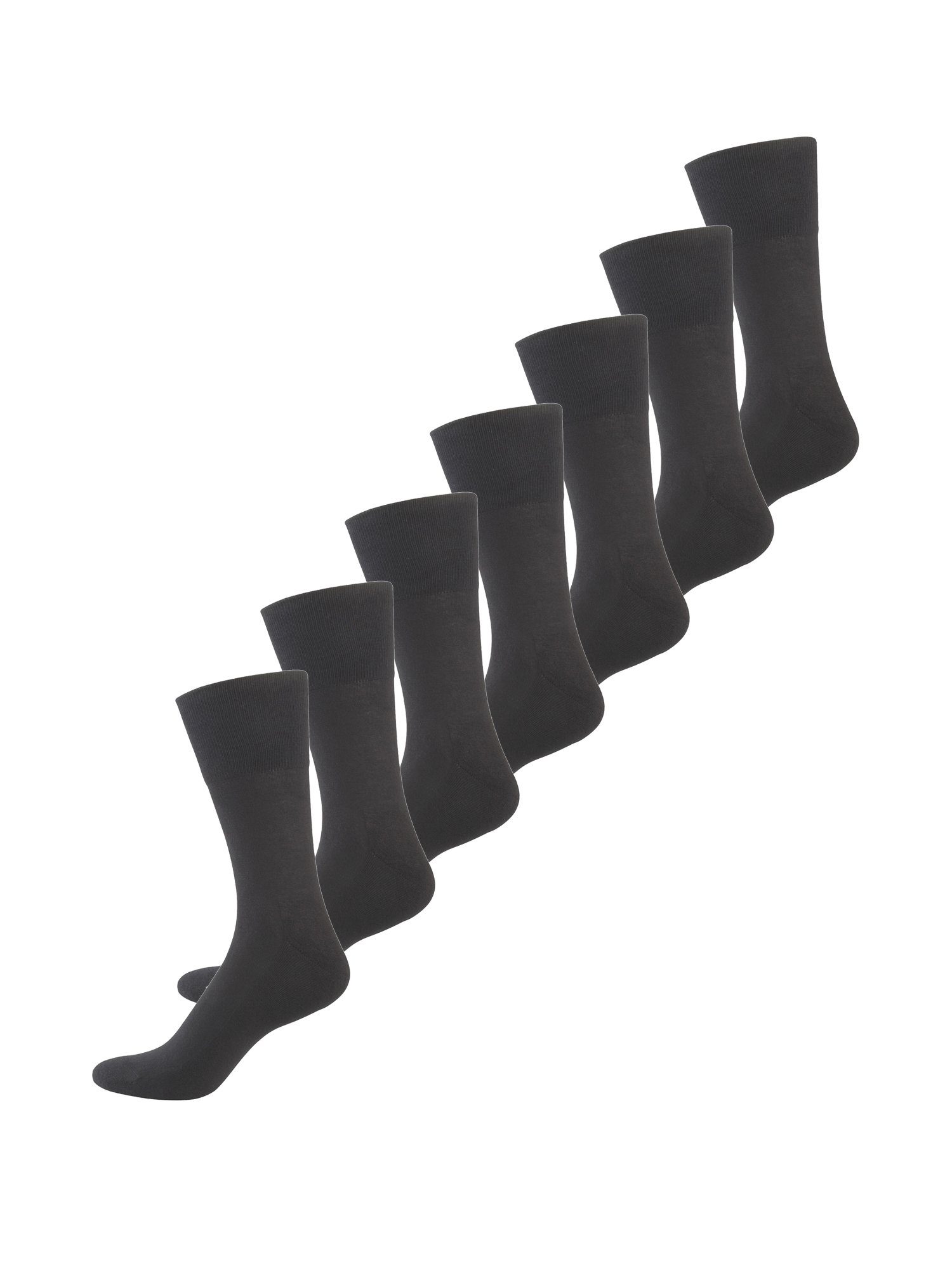 Nur Der Basicsocken Aktiv (7-Paar) Socken günstig uni anthrazitmelange
