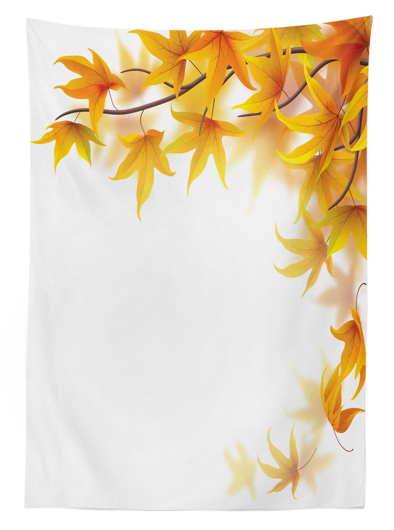Branchen Farbfest Außen Klare Herbst Abakuhaus Leaf Waschbar Farben, Für Bereich Maple Tischdecke geeignet den