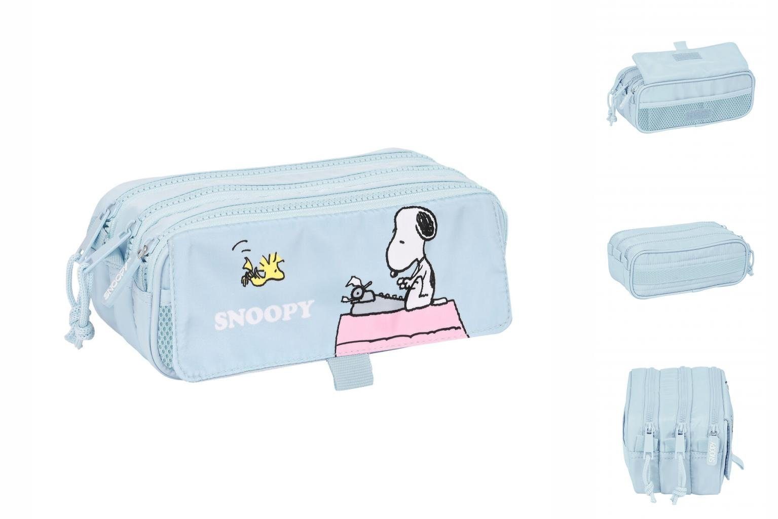 snoopy-federtasche-dreifaches-mehrzweck-etui-snoopy-imagine-blau-21-5-x