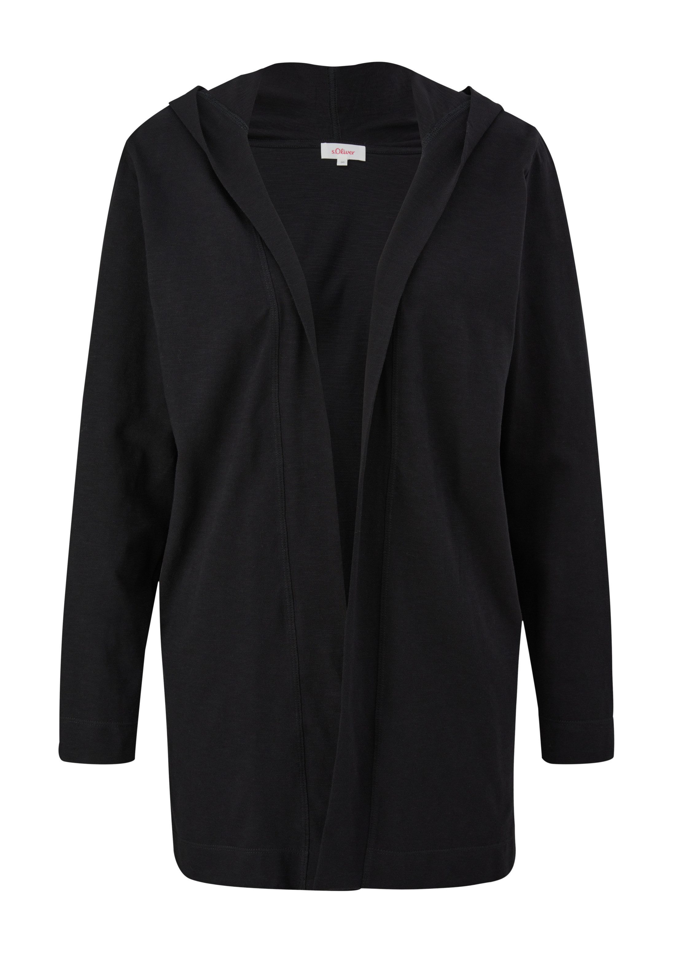 s.Oliver Cardigan T-Shirt Sweatjacke mit Kapuze