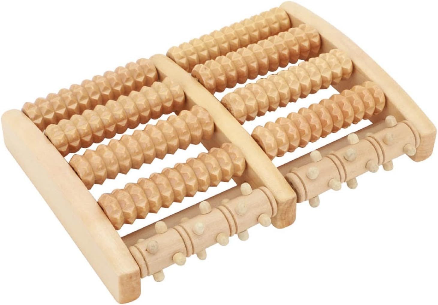 Youyijia Massagegerät Fußmassageroller Holz Plantarfasziitis Leicht und leise Fuß