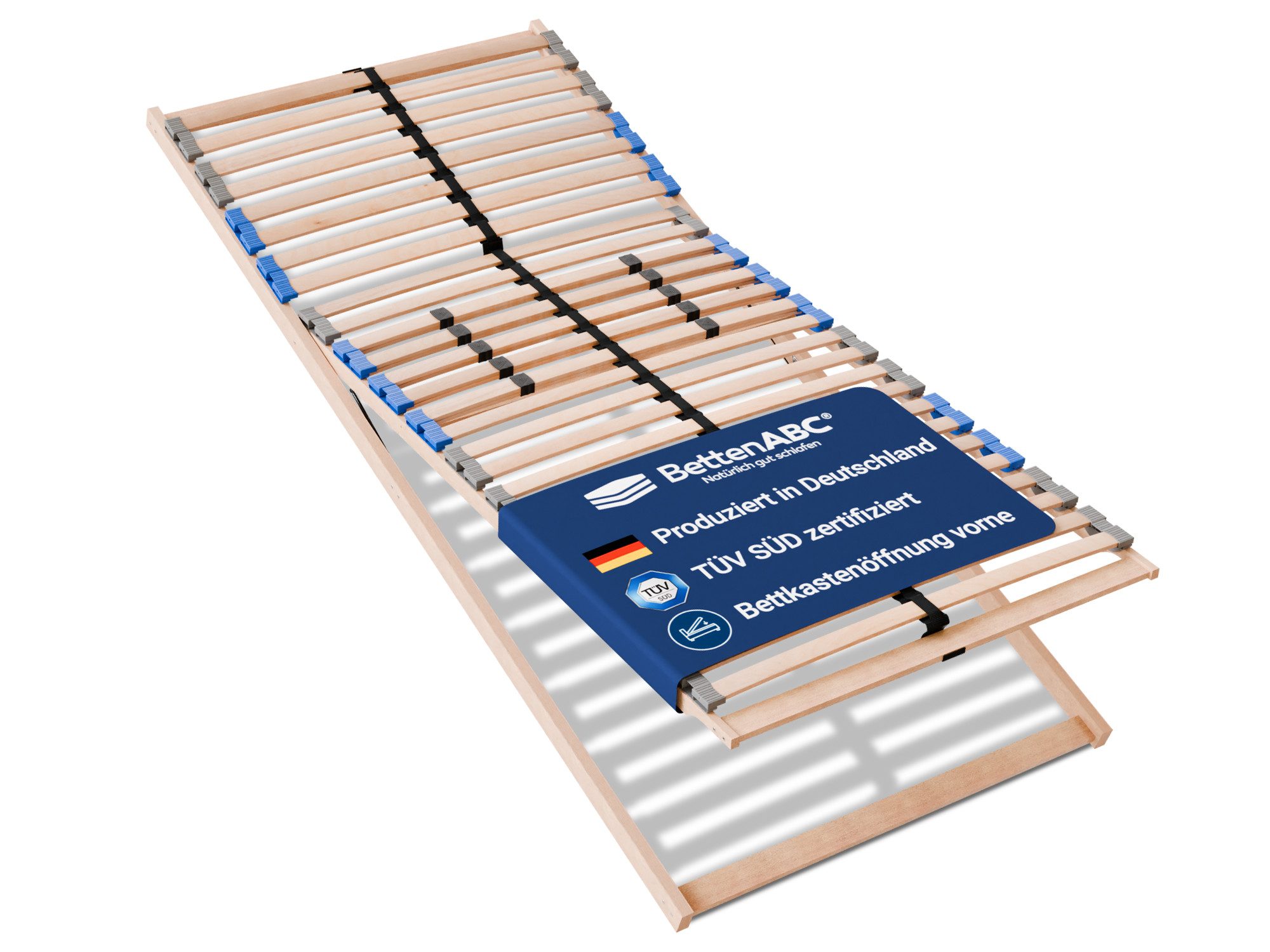 Lattenrost MaDeRa 7-Zonen-Lattenrost – 3 verschiedene Ausführungen, Selbstmontage, Betten-ABC, Kopfteil Bettkastenfunktion, Fußteil Bettkastenfunktion, Optimale Anpassung an den Körper, besondere Langlebigkeit, stabil